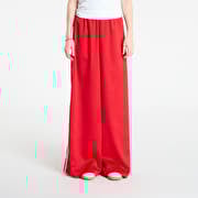 adidas Adicolor Satin Wide Leg Track Joggers Better Scarlet/ Bright Yellow