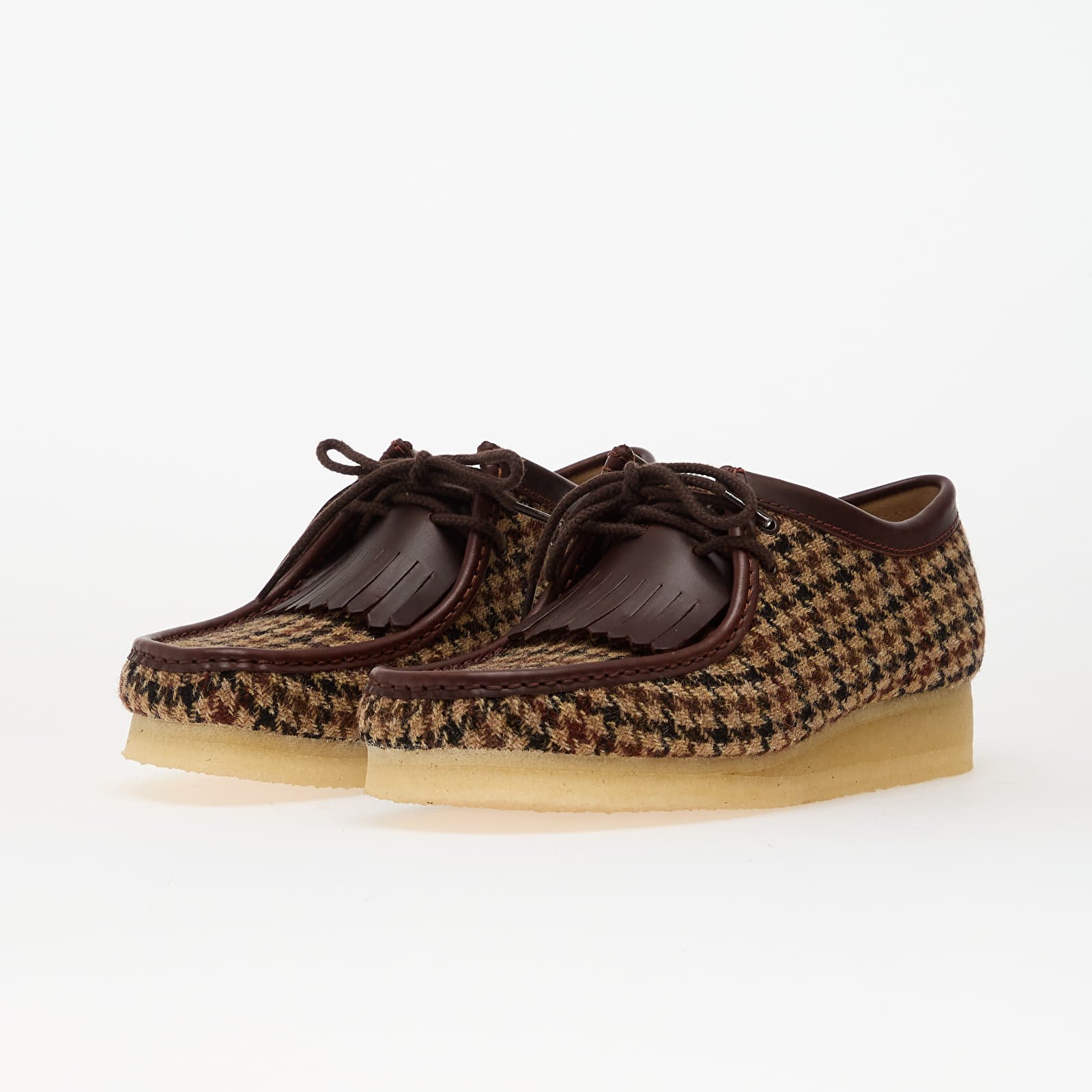 Мъжки кецове и обувки Clarks Wallebee Brown Tweed Comb