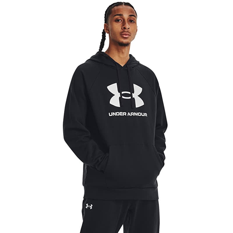 Kampsun Under Armour Rival Fleece Logo Hood Black