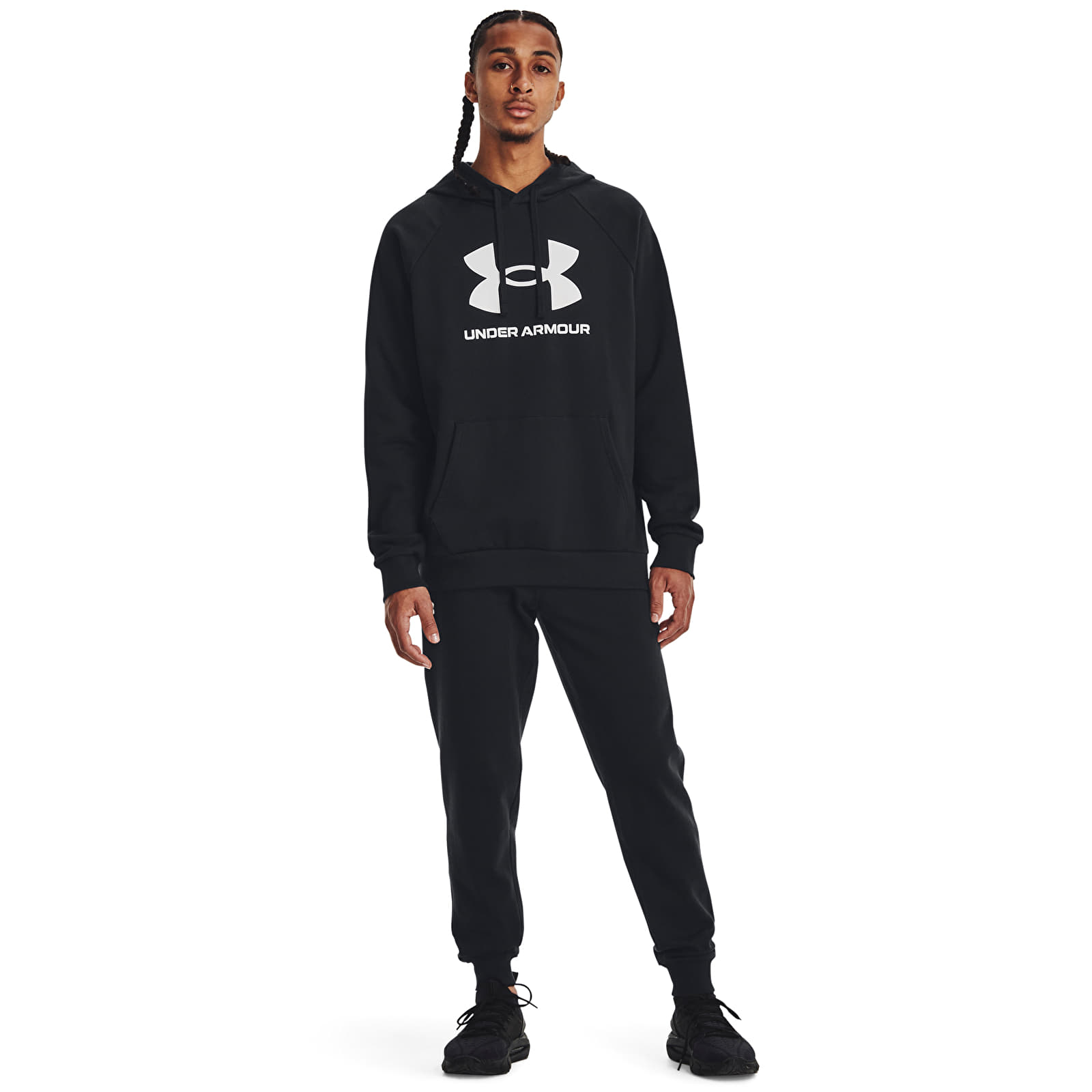 Men's sweatshirts Under Armour Rival Fleece Logo Hood Black