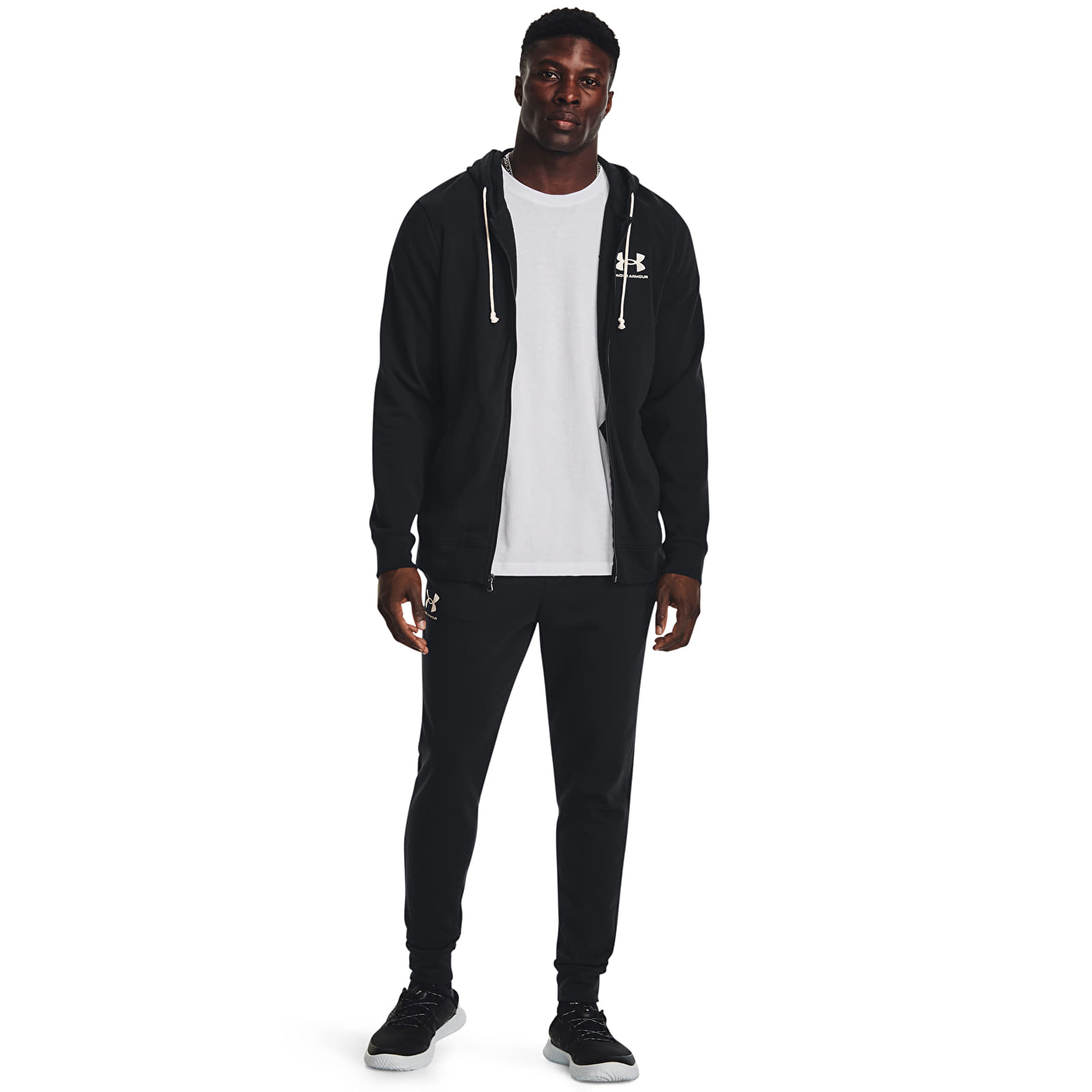 Joggingbroeken voor heren Under Armour Rival Terry Jogger Black