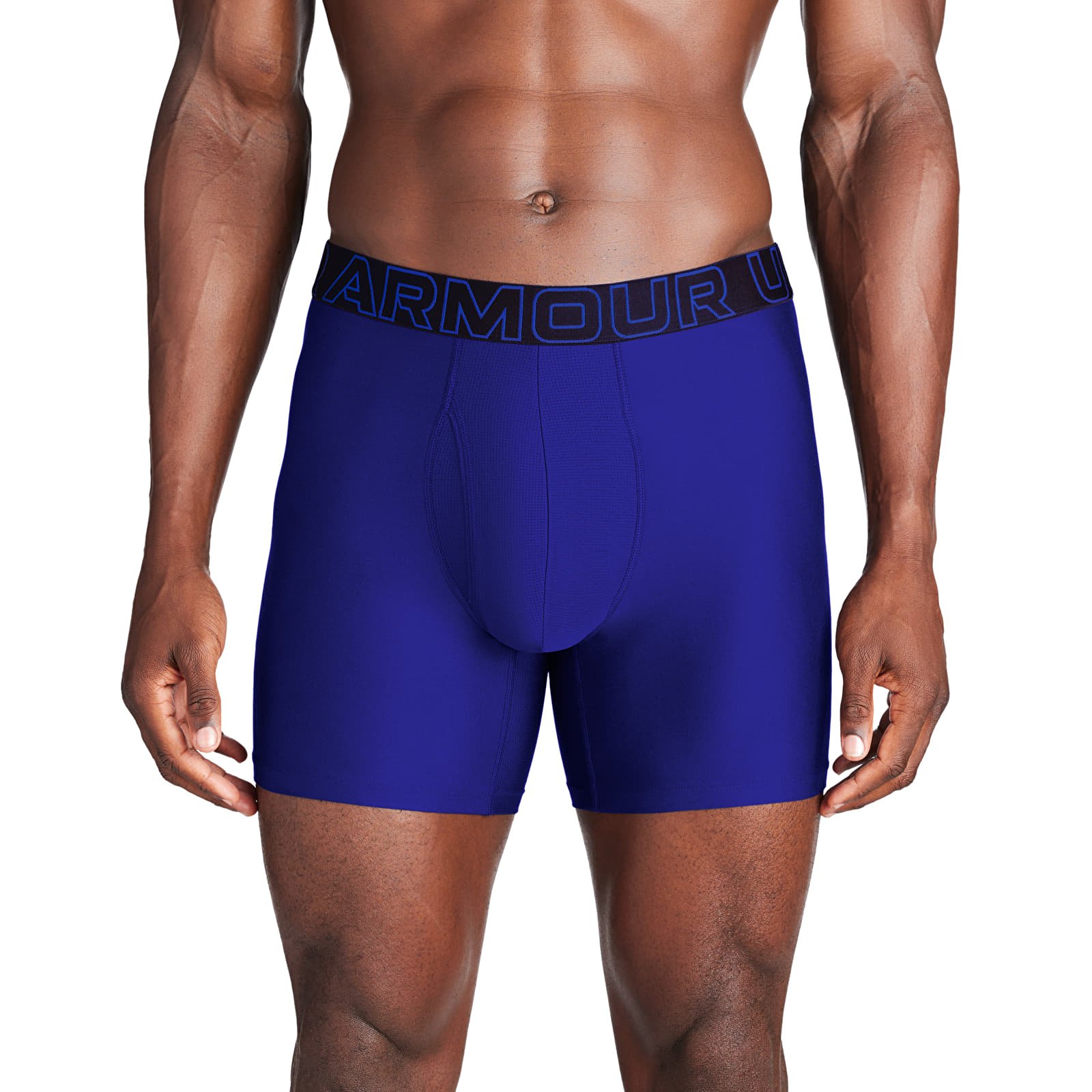 Boksershorts til mænd Under Armour Perf Tech 6In Blue
