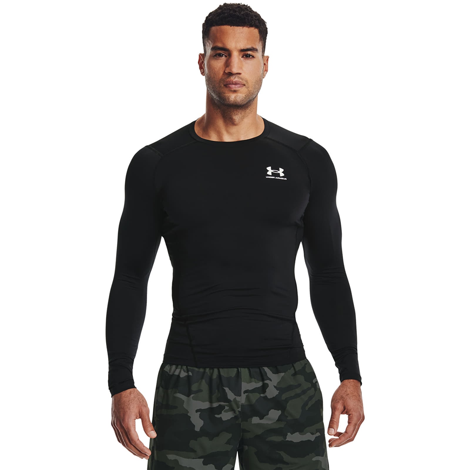 Тениска Under Armour Hg Armour Comp Ls Black XS