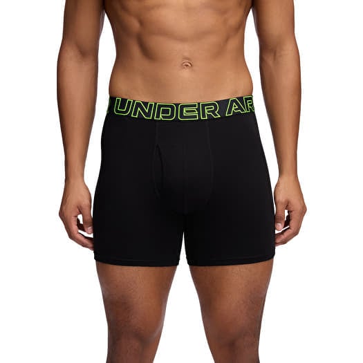 Under Armour Perf Cotton 6In - 3-Pack Black