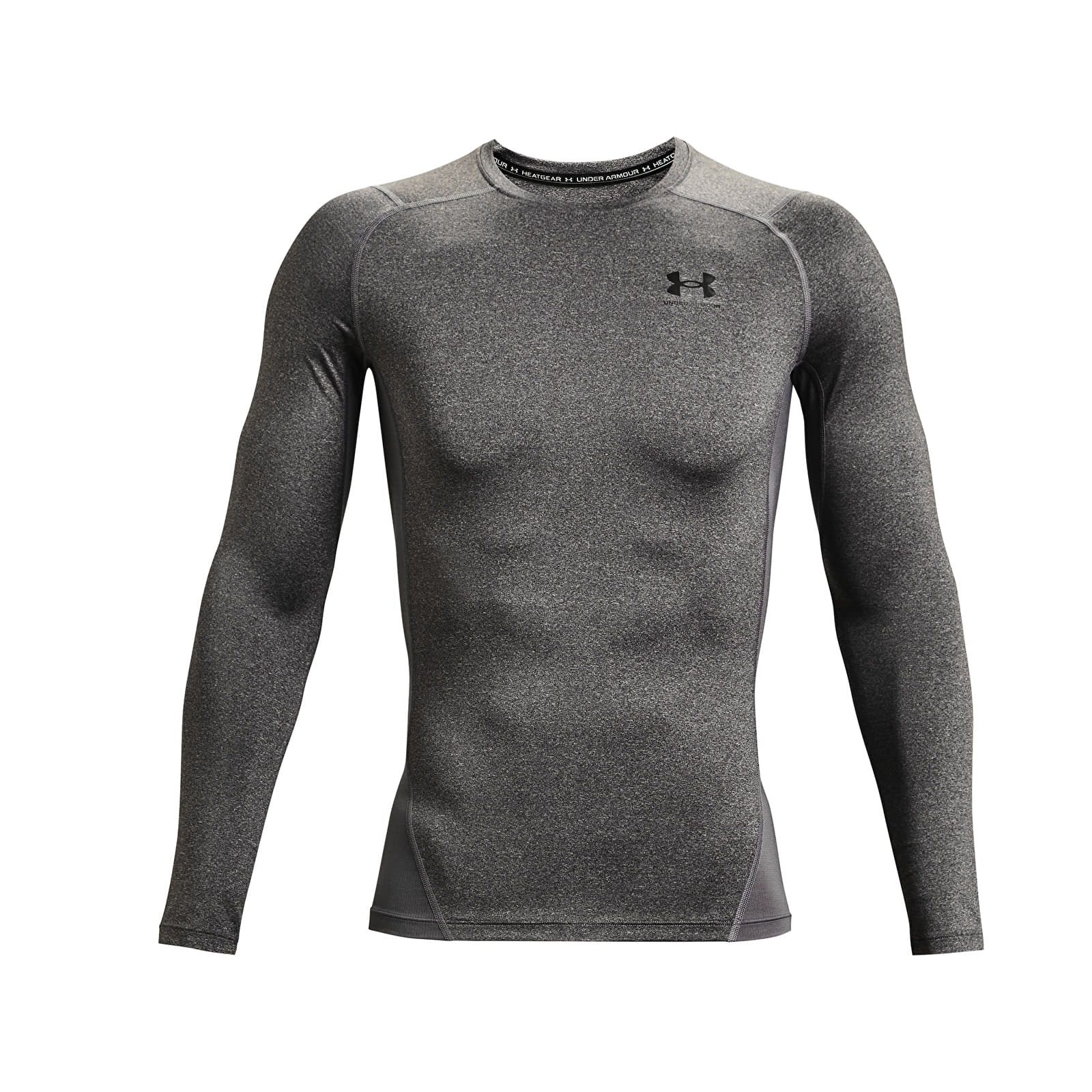 Heren T-shirts Under Armour Hg Armour Comp Ls Gray