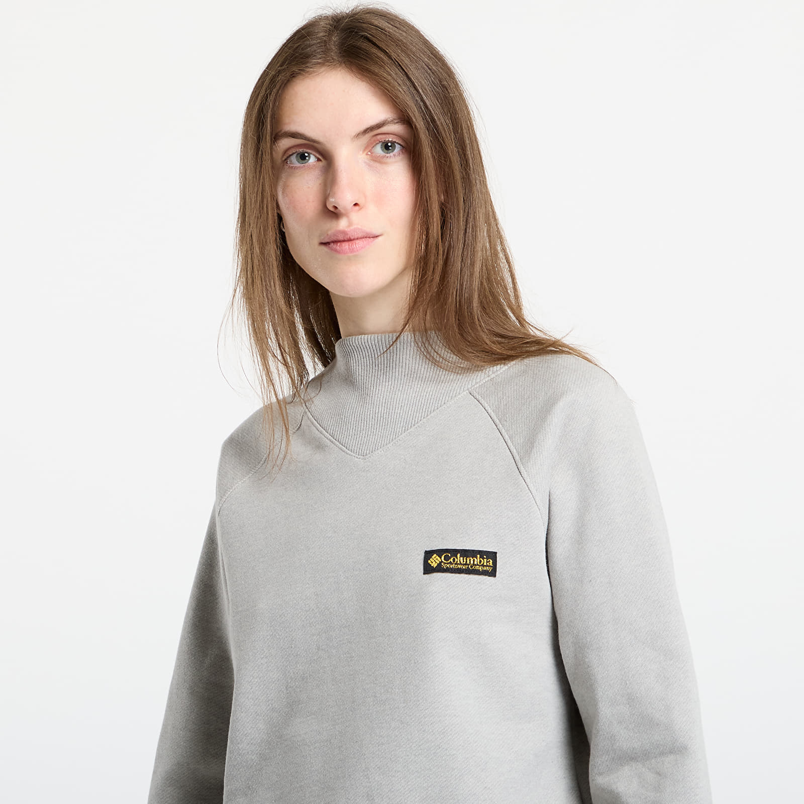 Felpe con cappuccio donna Columbia High Cascadesâ„¢ Crop French Terry LS Dark Stone