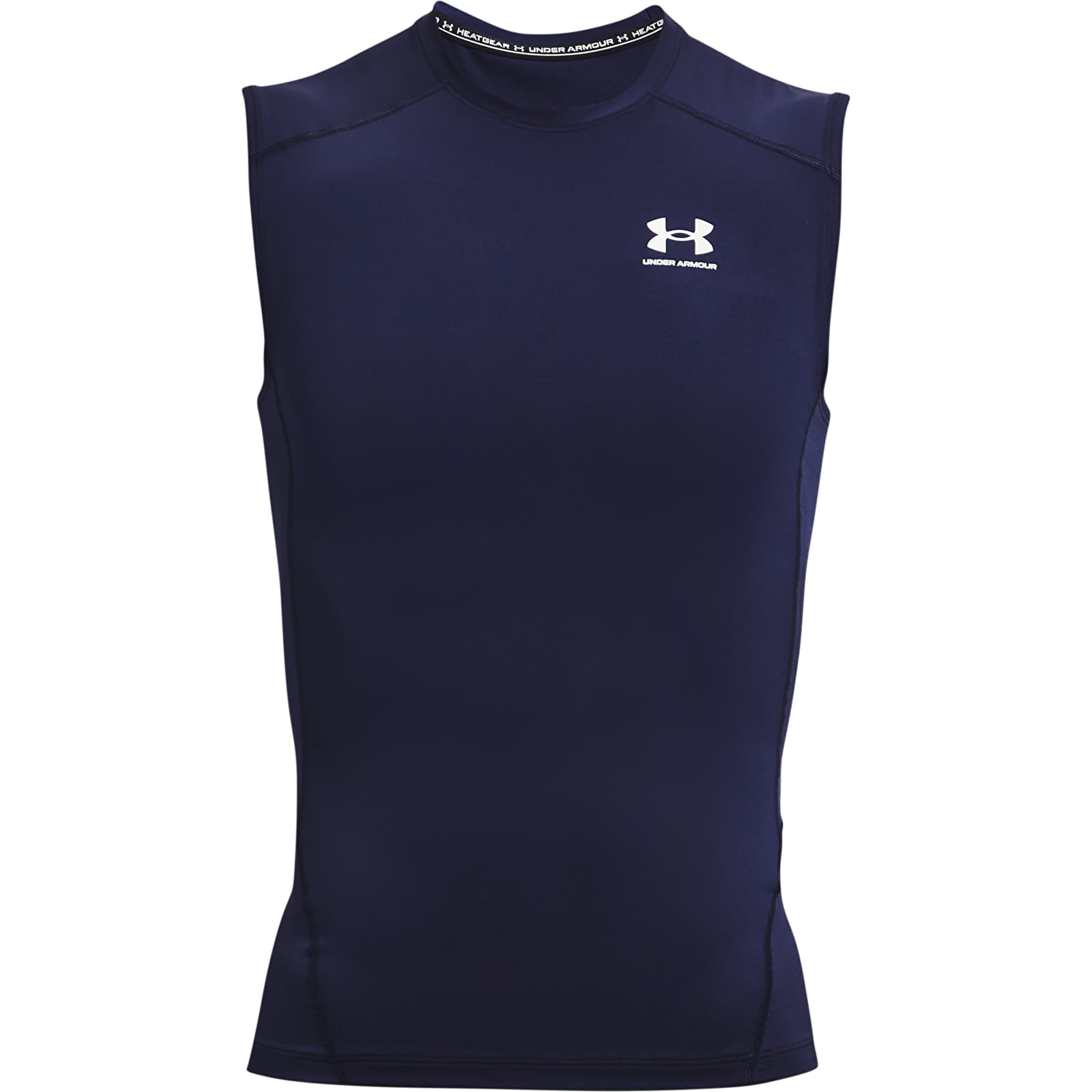 T-shirts för män Under Armour Hg Armour Comp Sl Navy