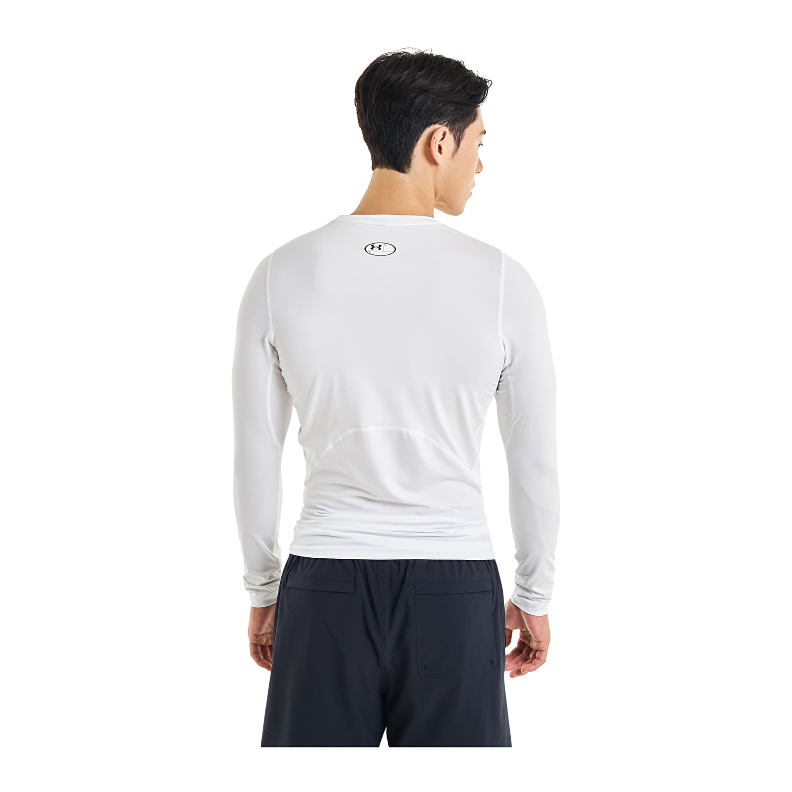 Meeste T-särgid Under Armour Hg Armour Comp Ls White