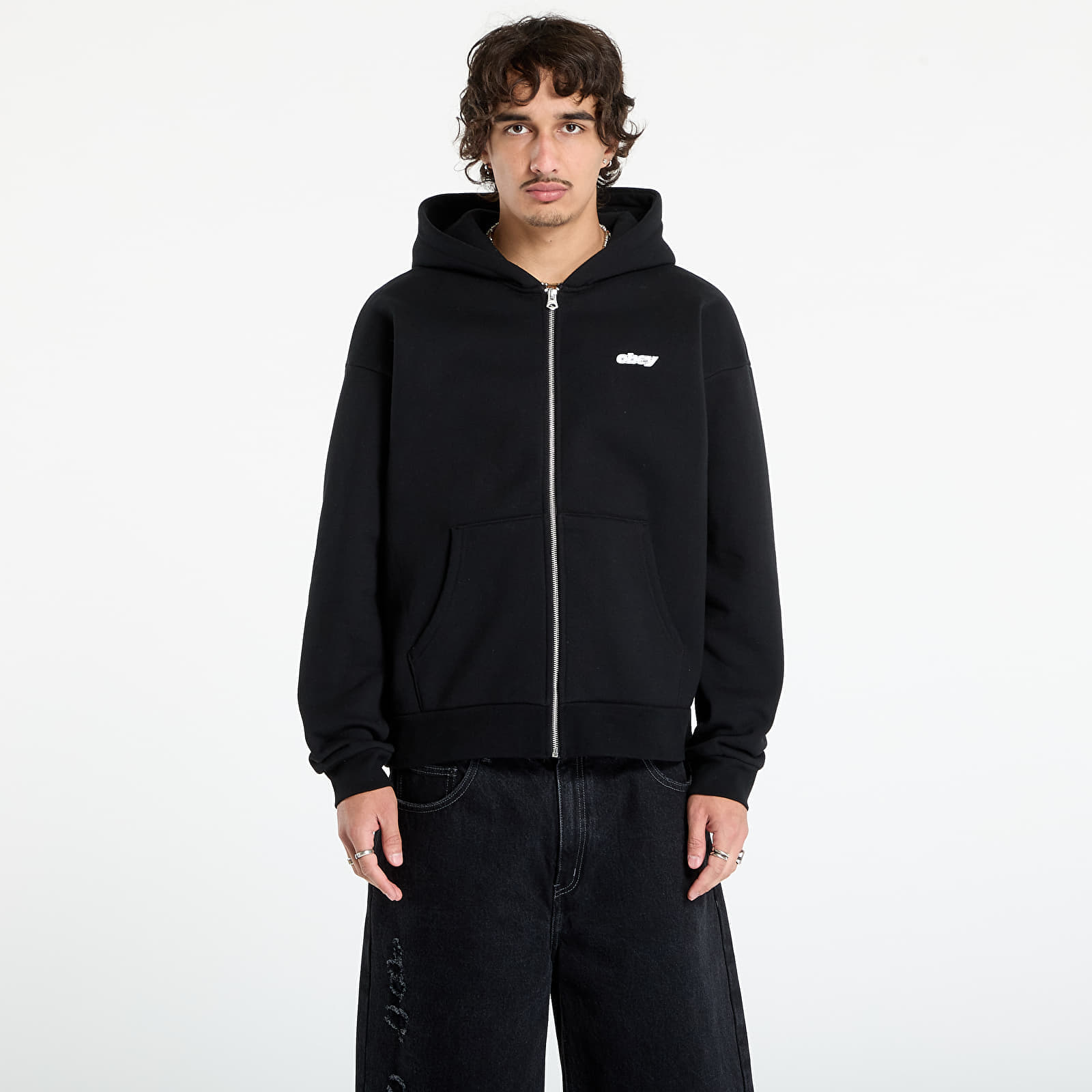Hanorac OBEY Gaze Extra Heavy Zip Hood Black M