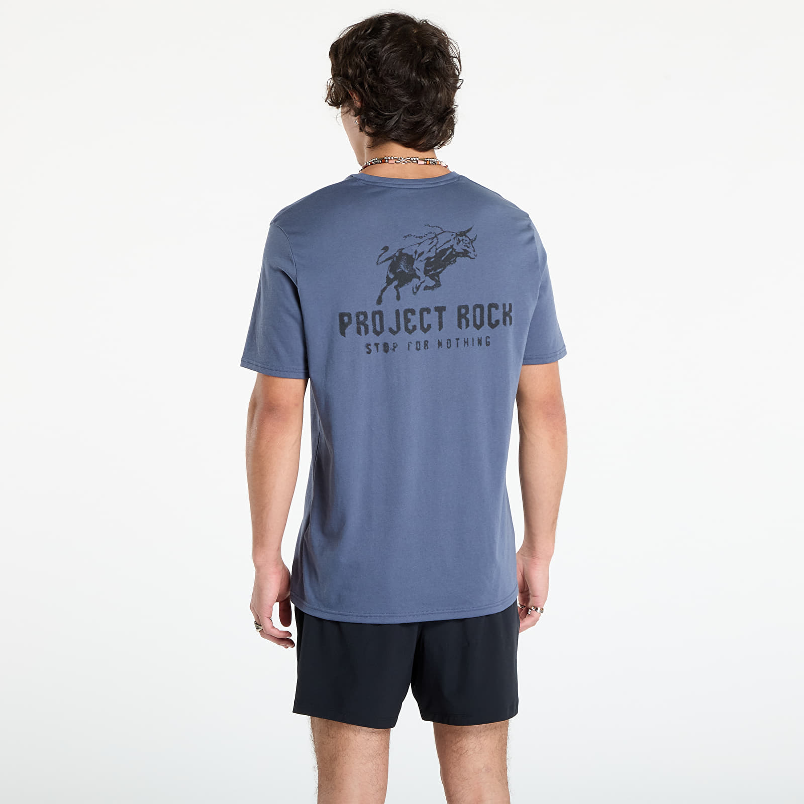 Muške majice kratkih rukava Under Armour Project Rock Q3 SS Grey