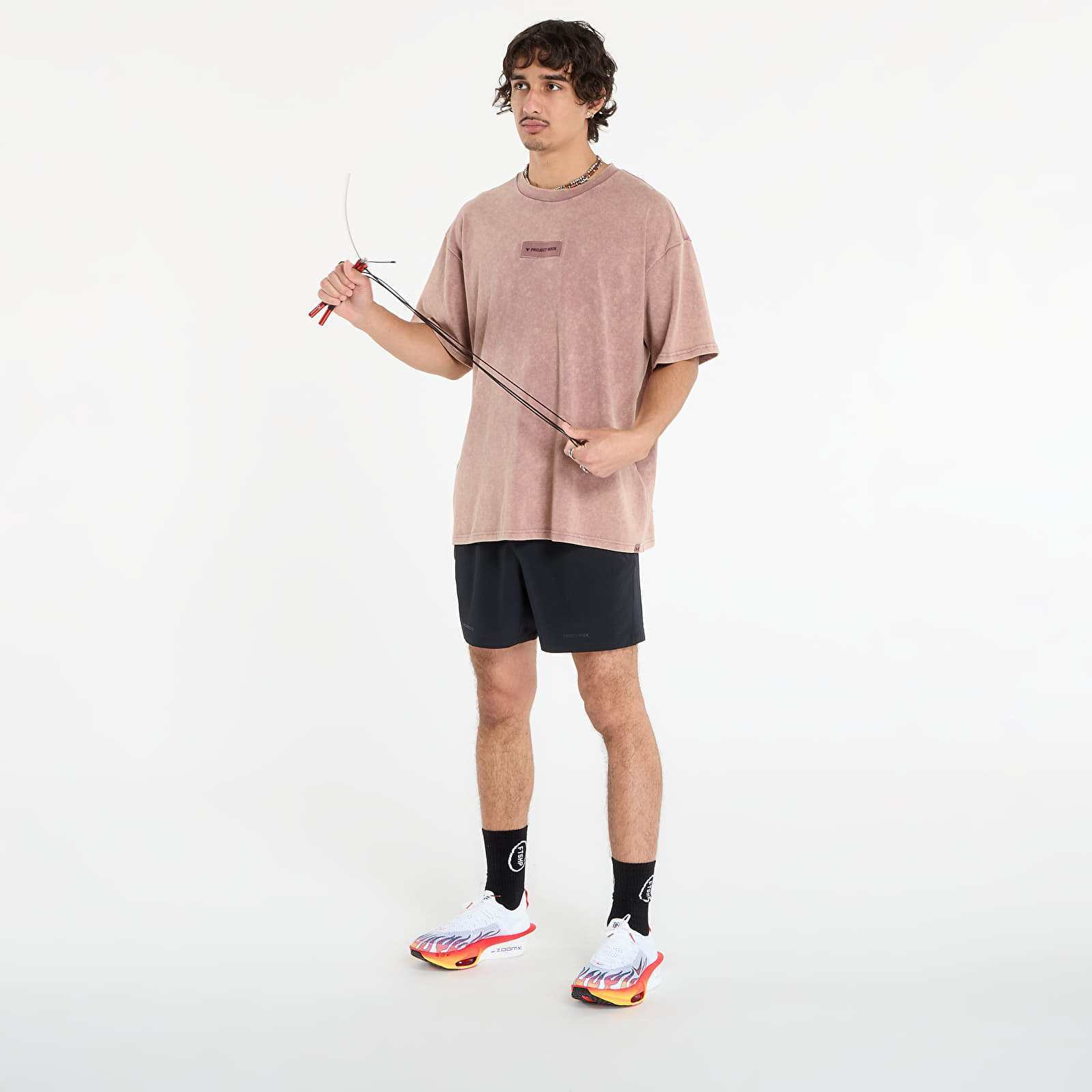 Muške majice kratkih rukava Under Armour Project Rock Hwt OS Tee Maroon
