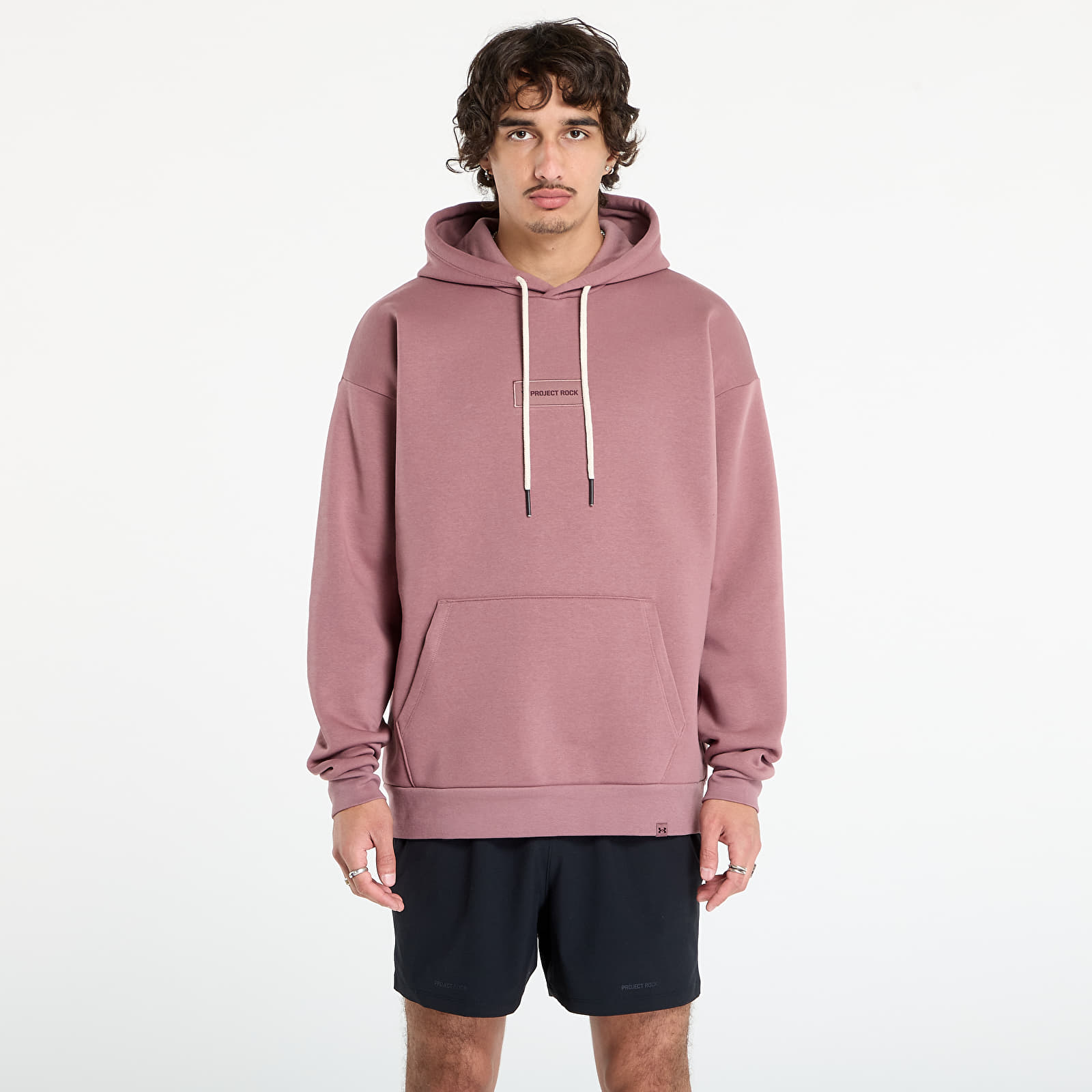 Men's sweatshirts Under Armour Project Rock Icon Hoodie Maroon