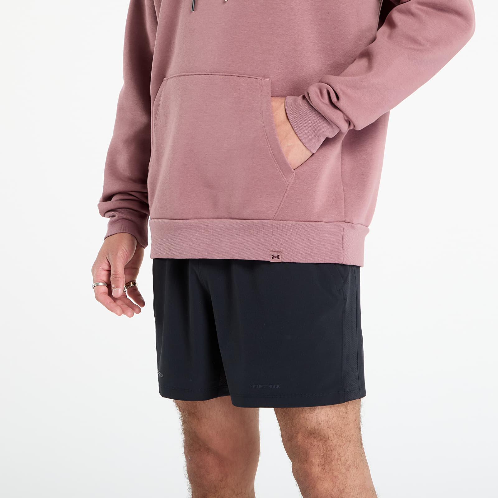 Men's sweatshirts Under Armour Project Rock Icon Hoodie Maroon