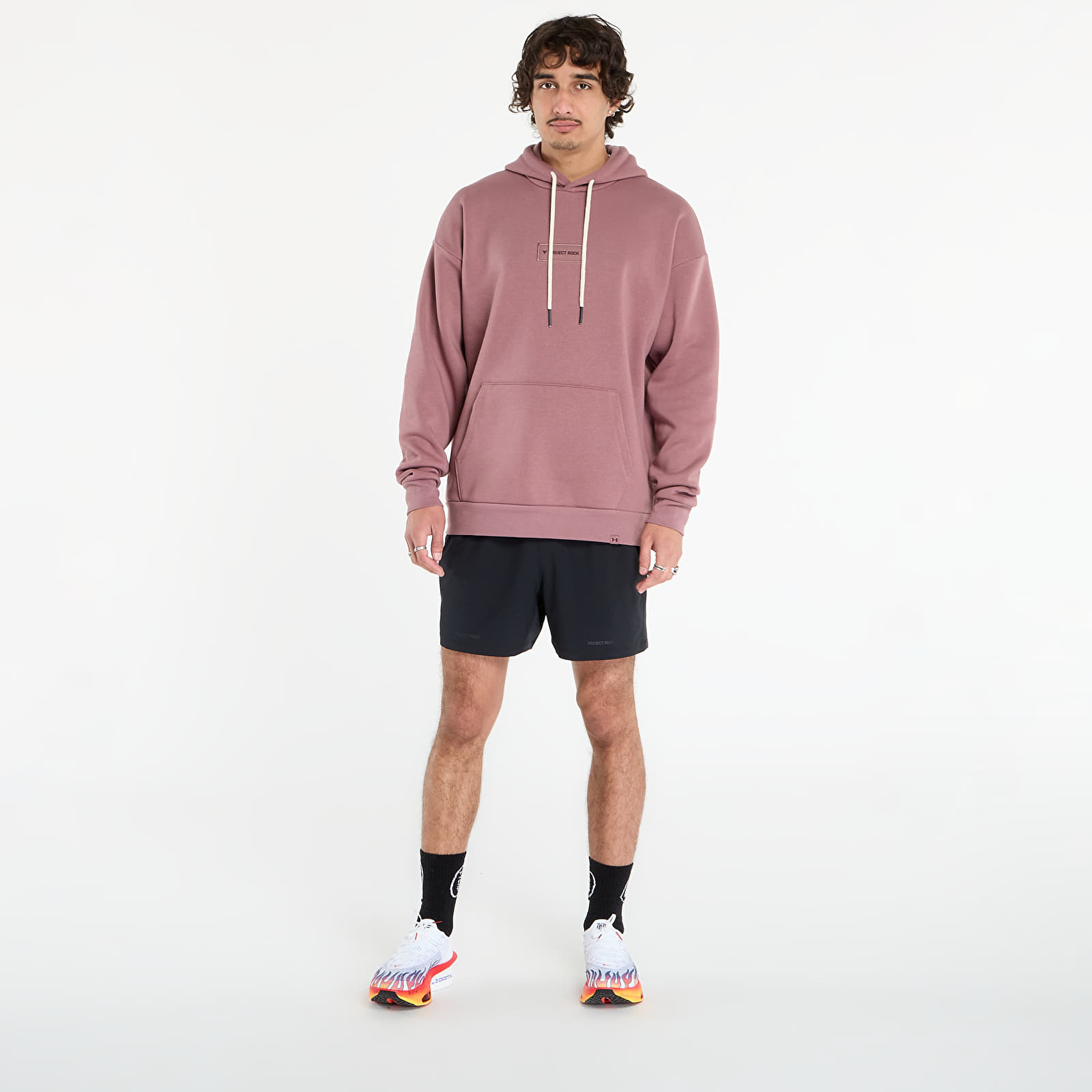 Men's sweatshirts Under Armour Project Rock Icon Hoodie Maroon