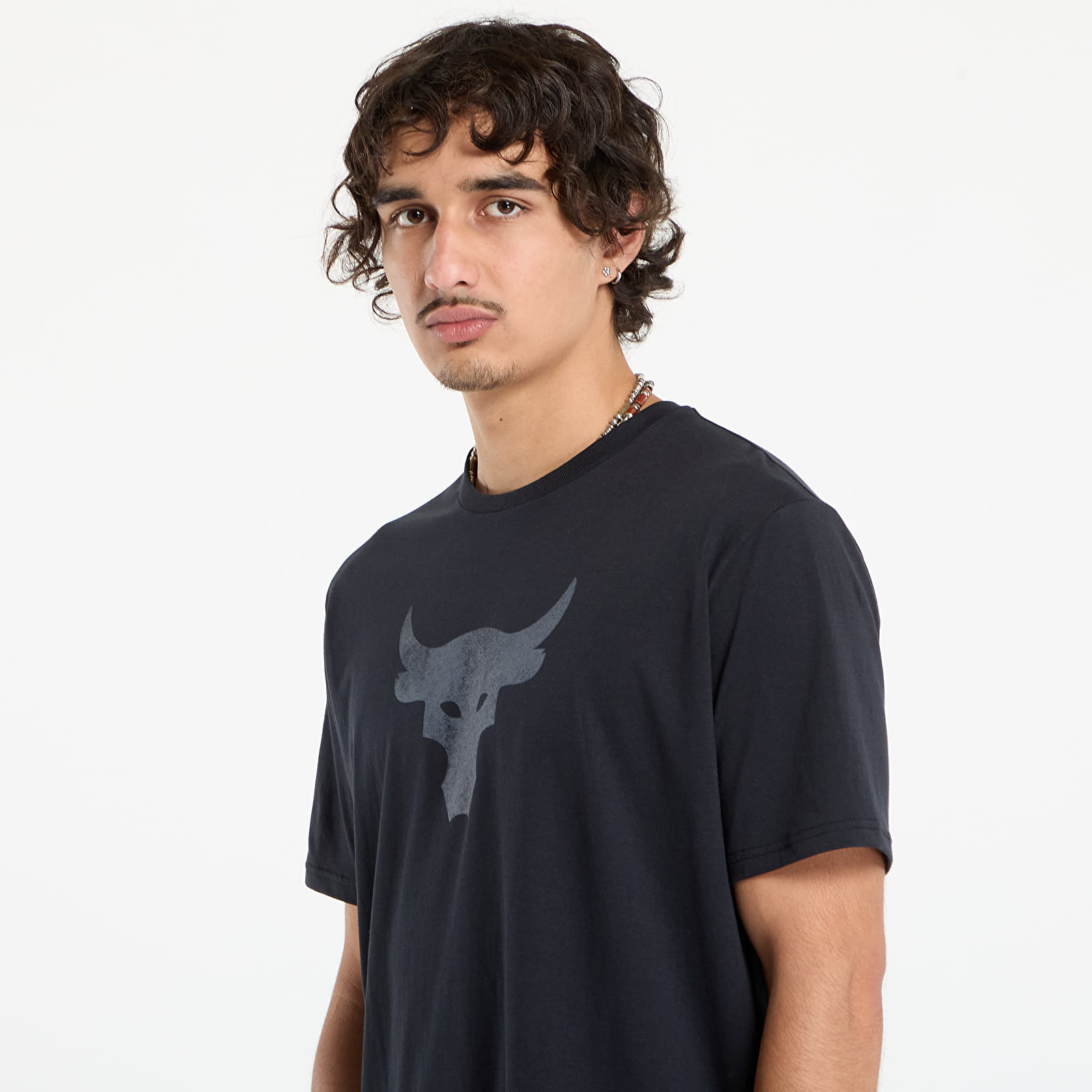 Muške majice kratkih rukava Under Armour Project Rock Brahma Bull SS Tee Black
