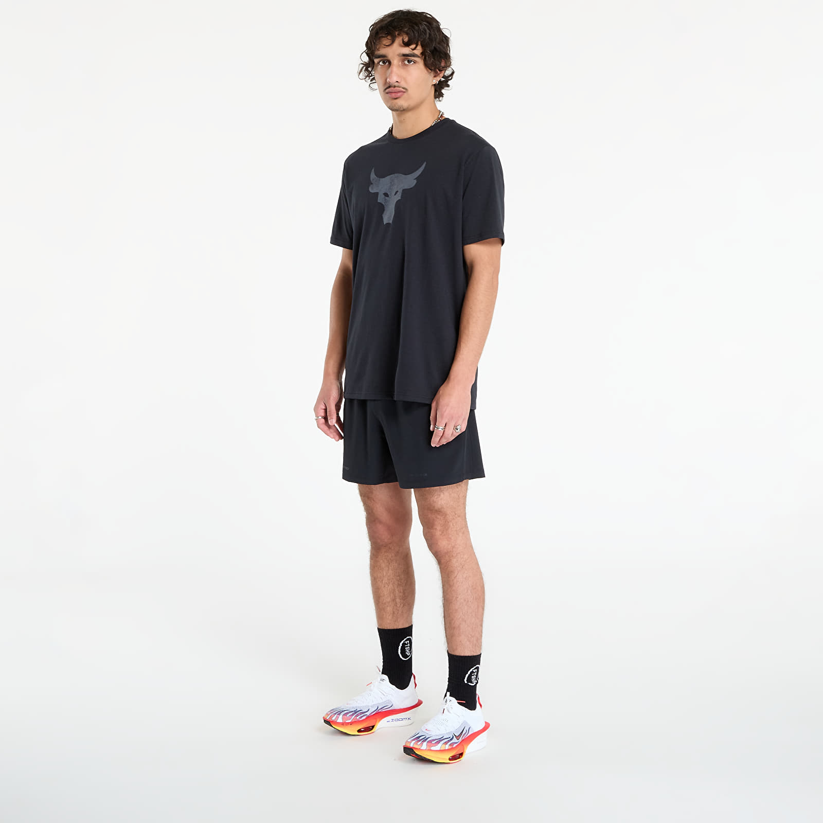 Muške majice kratkih rukava Under Armour Project Rock Brahma Bull SS Tee Black