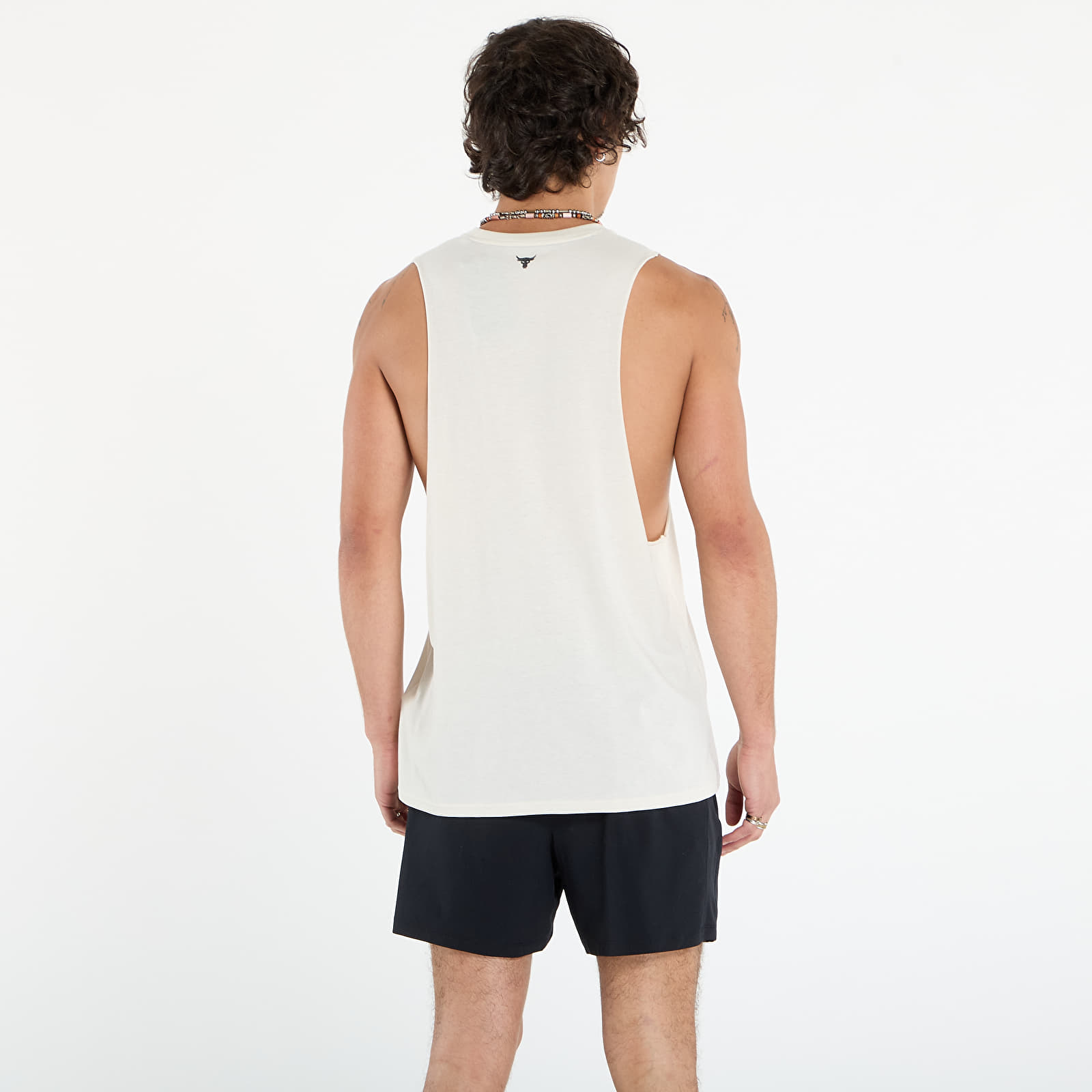 Men's tank tops Under Armour Project Rock Tank Beige