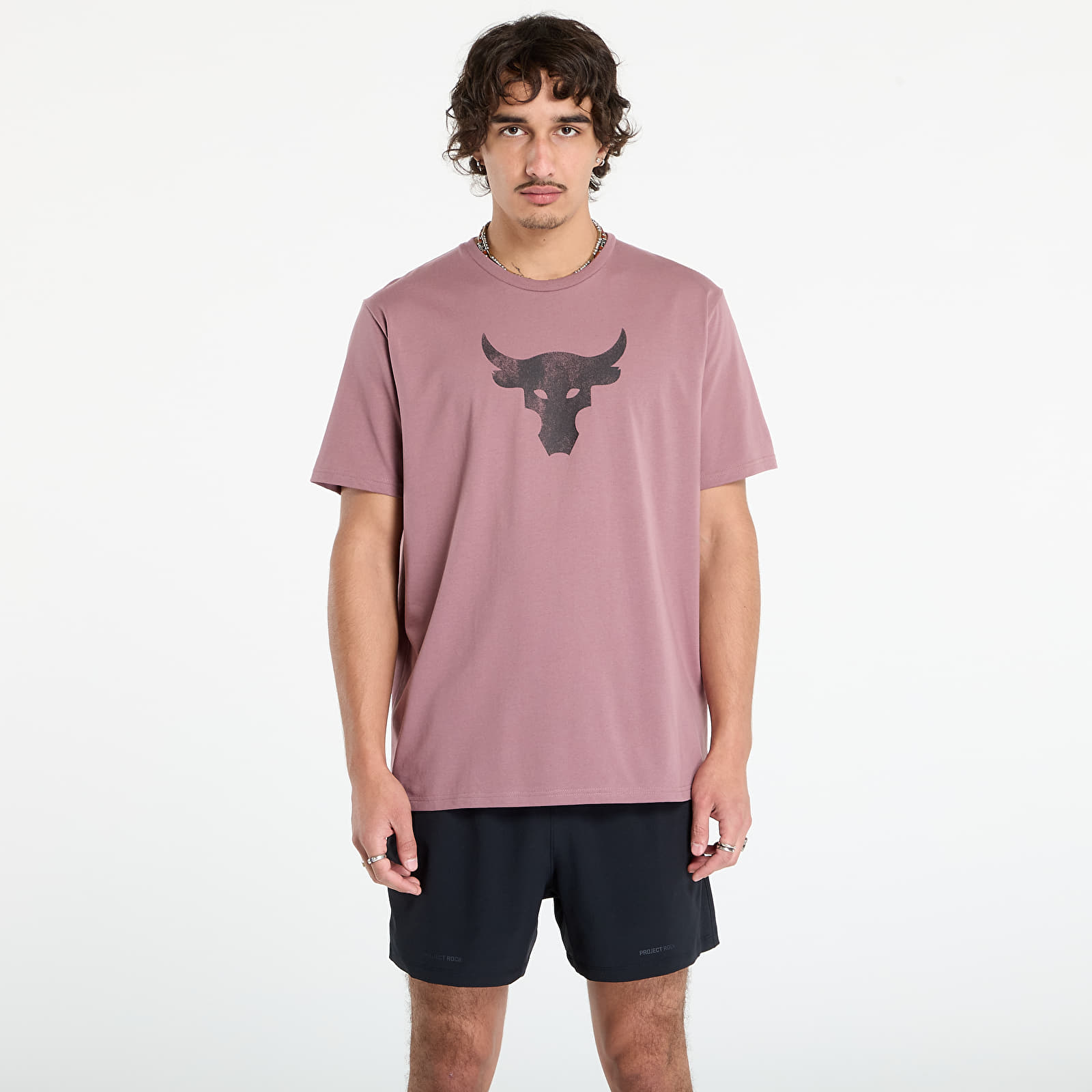Muške majice kratkih rukava Under Armour Project Rock Brahma Bull SS Tee Maroon