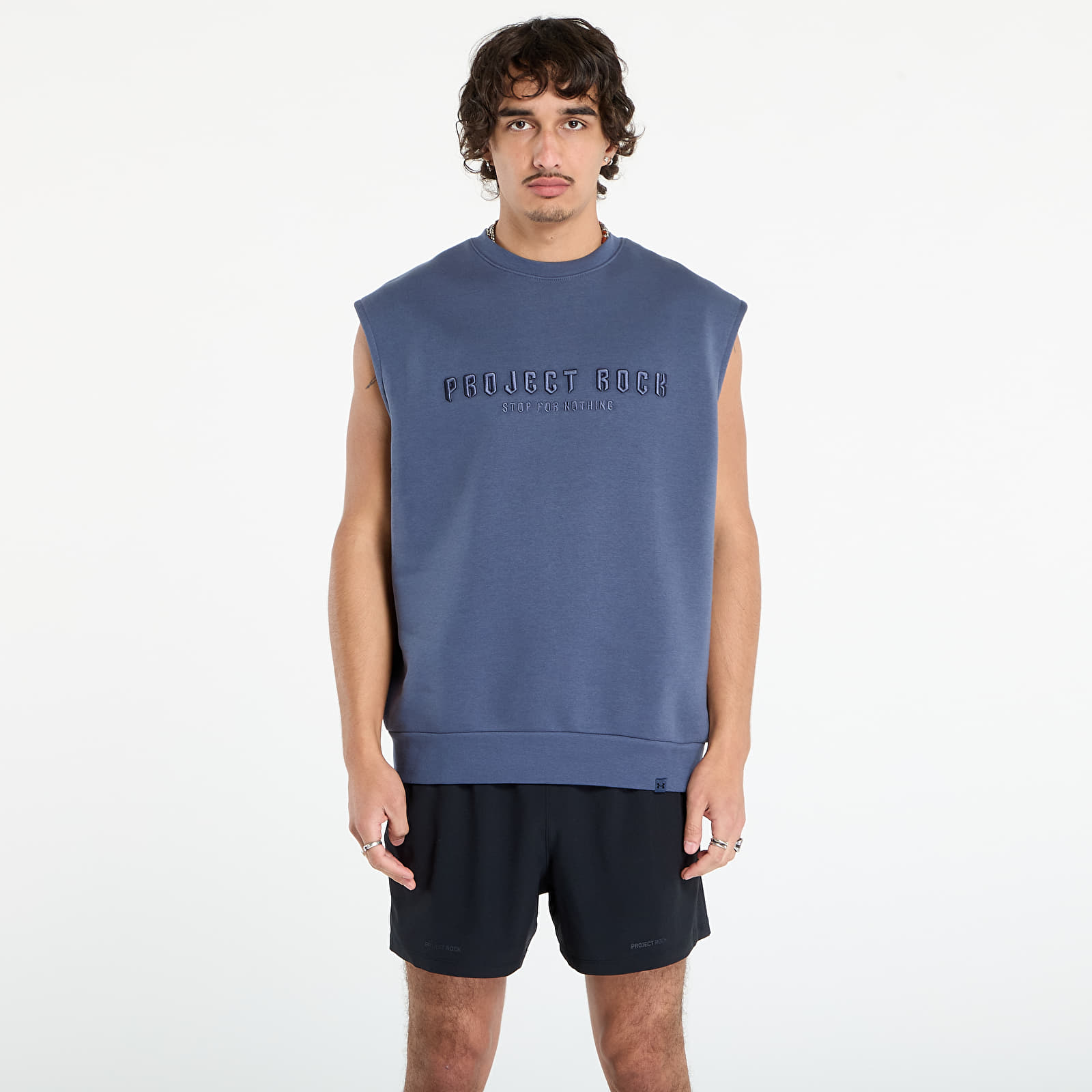 Men's tank tops Under Armour Project Rock Icon Sleeveless Grey