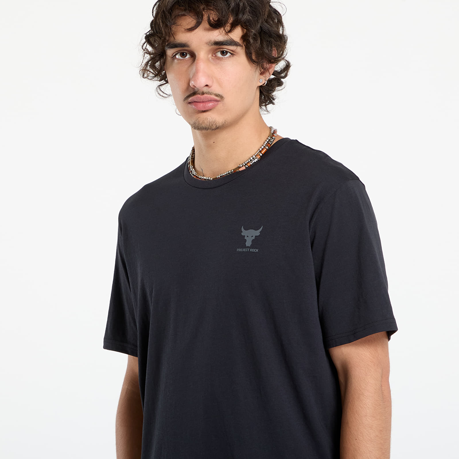 Men's T-shirts Under Armour Project Rock Simple Branded T-Shirt Black