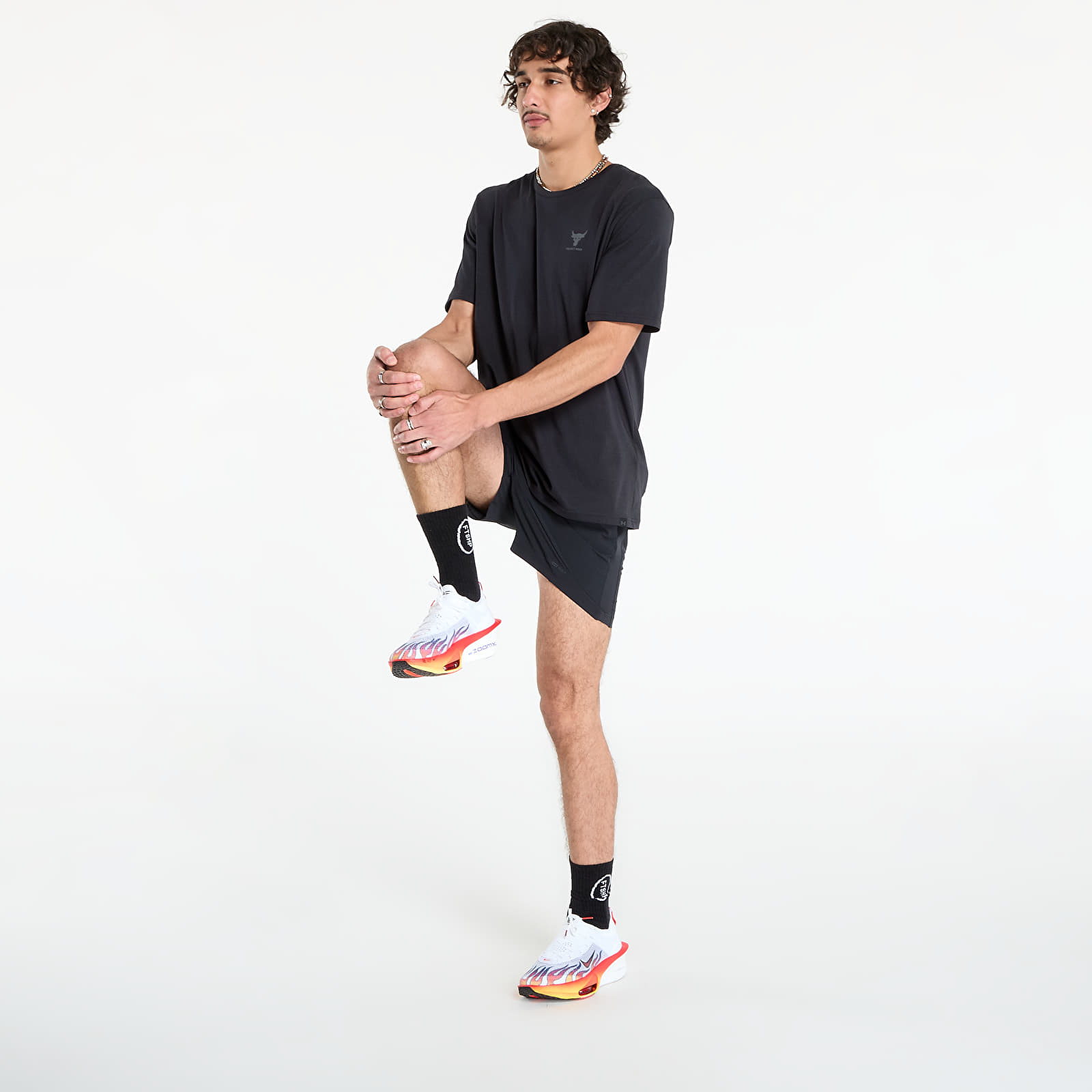 Men's T-shirts Under Armour Project Rock Simple Branded T-Shirt Black