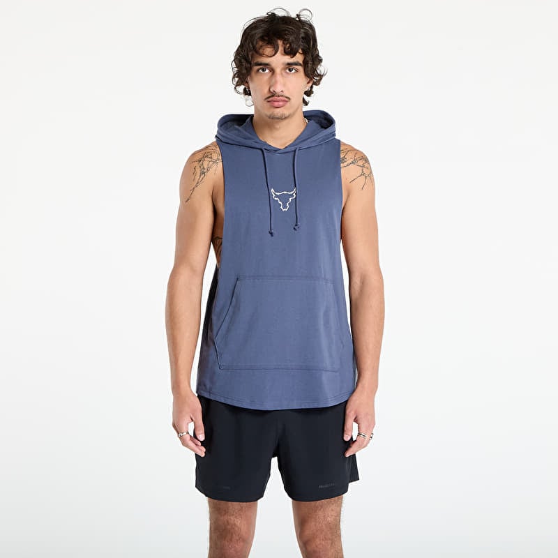 T-krekls Under Armour Project Rock Q3PO SL Hoodie Grey