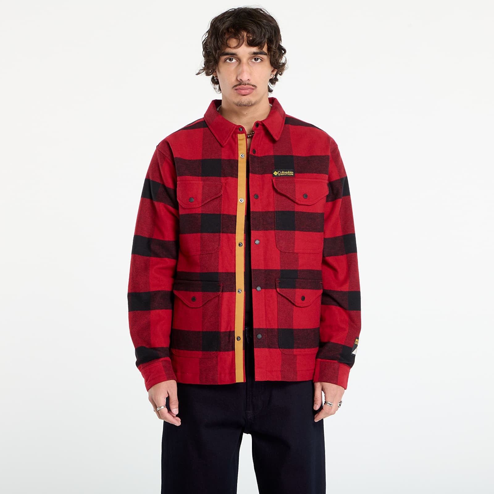 Jachetă Columbia High Cascades™ Shirt Jacket Red Dahlia Tims Buffalo Plaid L