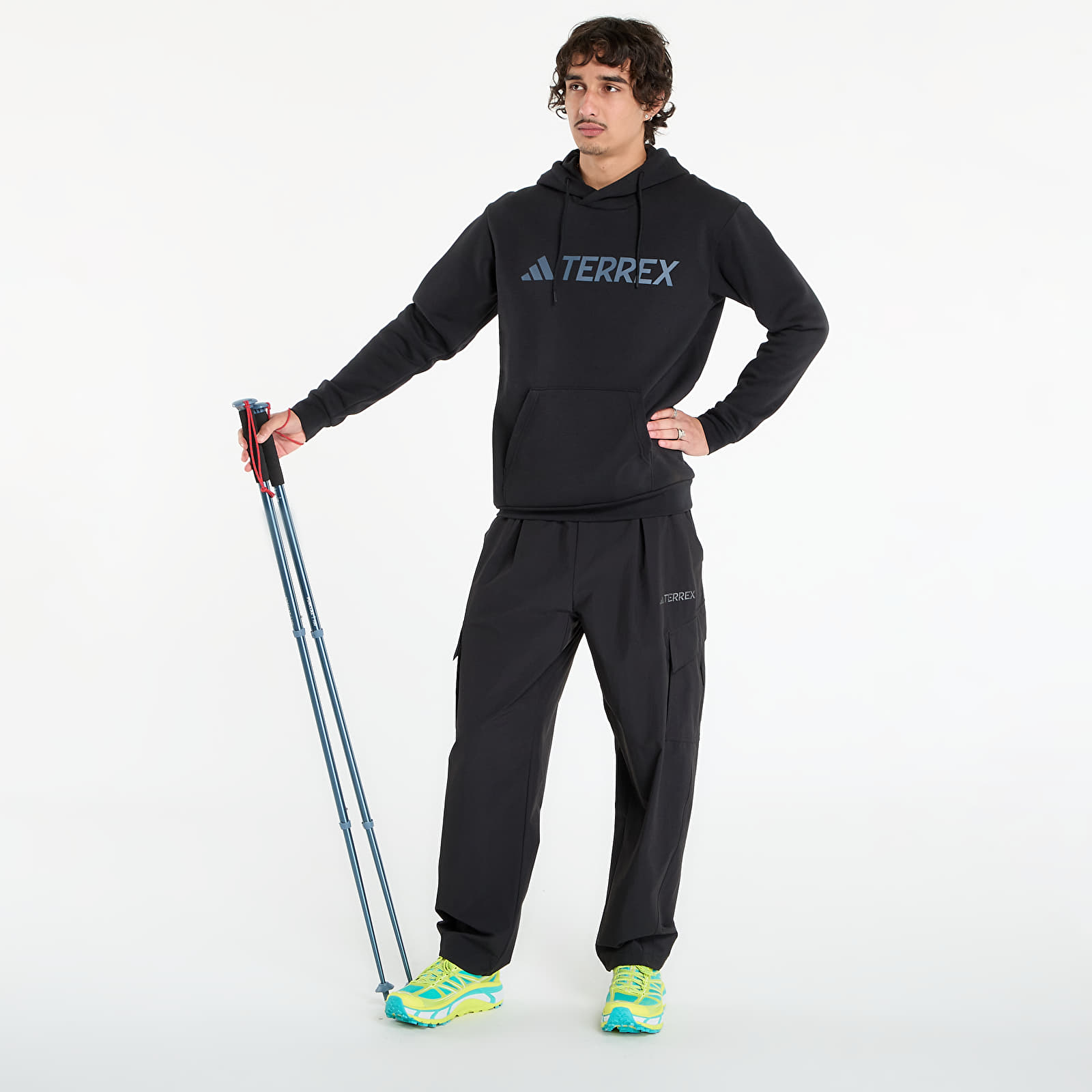 Muške dukserice adidas Terrex Multi Large Logo Hoodie Black