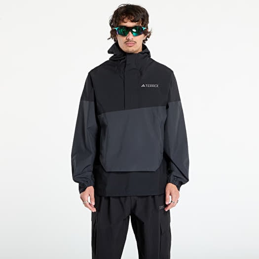 Jacket adidas Terrex Xploric 2.5L Climaproof Anorak Black/ Semi Impact Orange