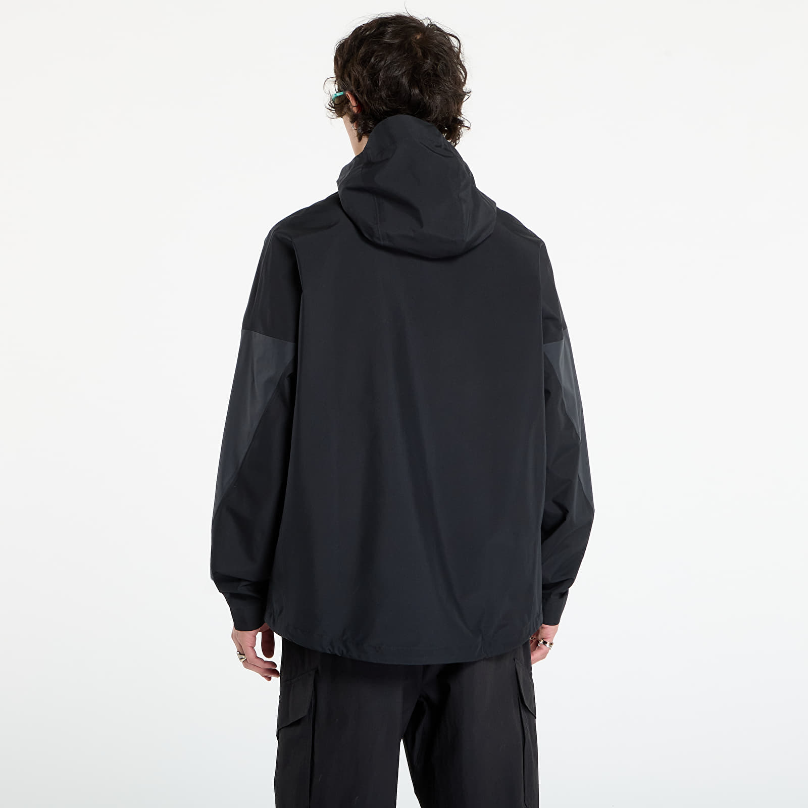 Men's jackets adidas Terrex Xploric 2.5L Climaproof Anorak Black/ Semi Impact Orange