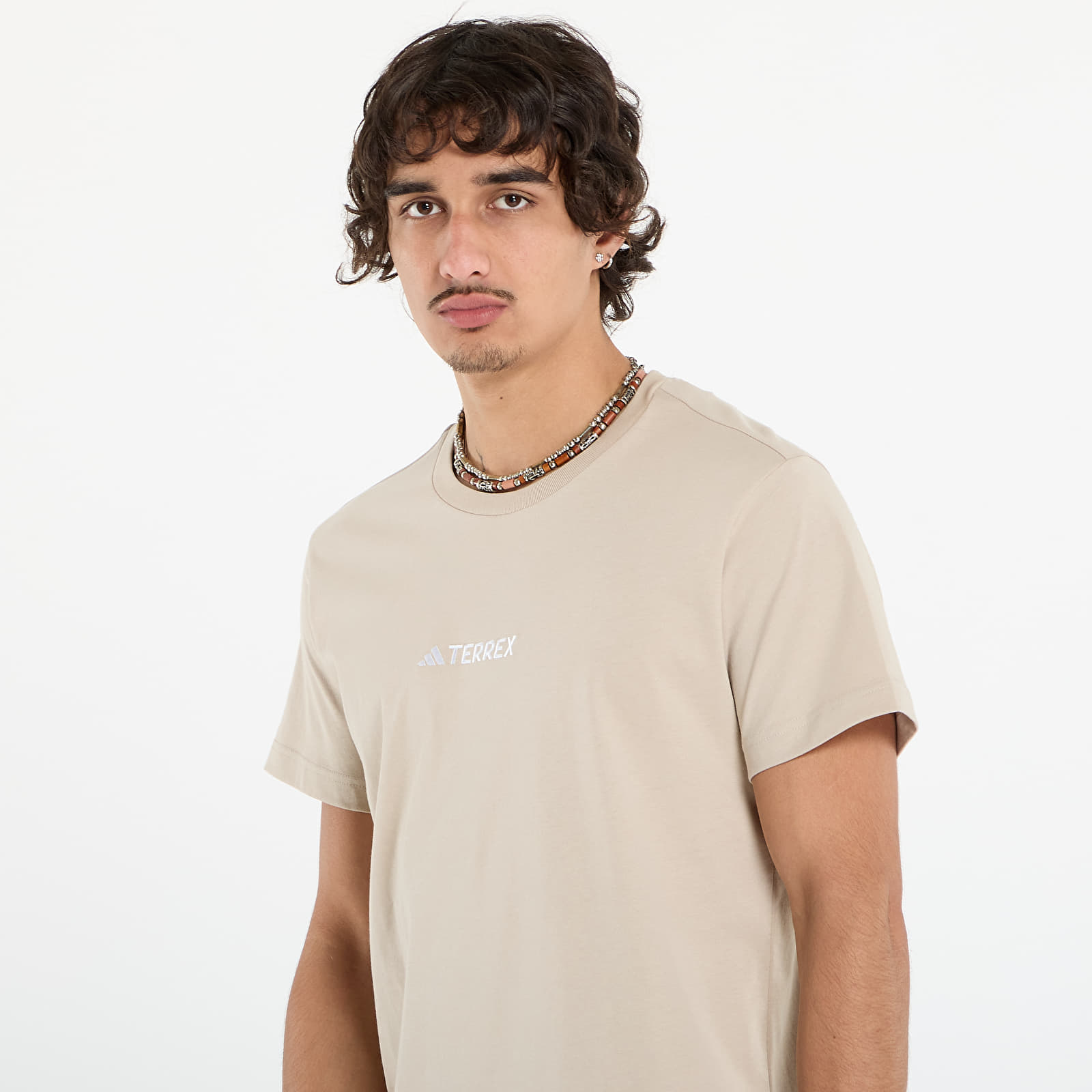 Men's T-shirts adidas Terrex Signature AOP Graphic T-Shirt UNISEX Wonder Beige