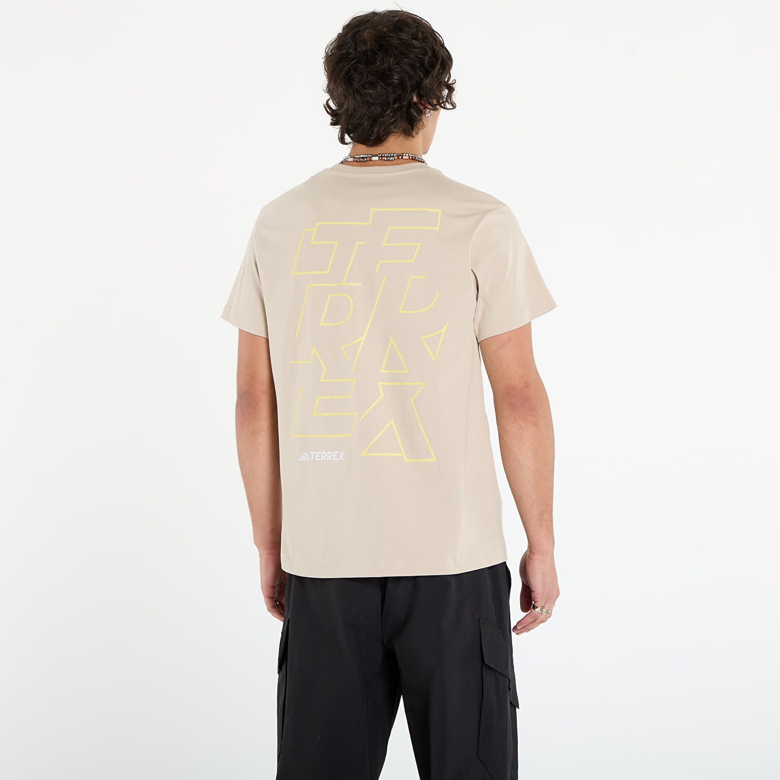 Men's T-shirts adidas Terrex Signature AOP Graphic T-Shirt UNISEX Wonder Beige