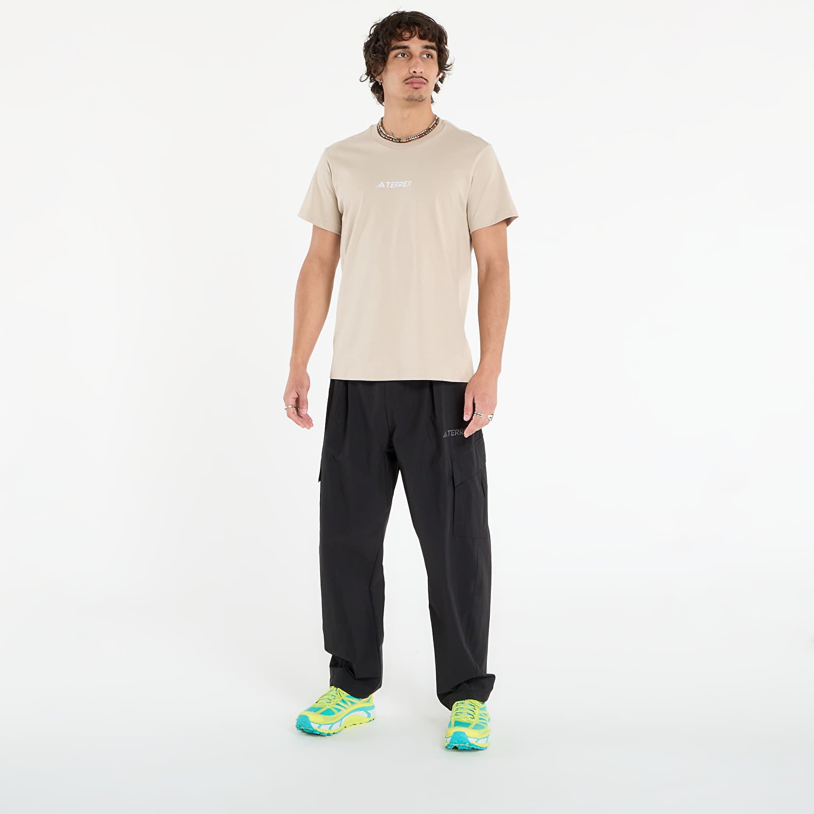 Men's T-shirts adidas Terrex Signature AOP Graphic T-Shirt UNISEX Wonder Beige
