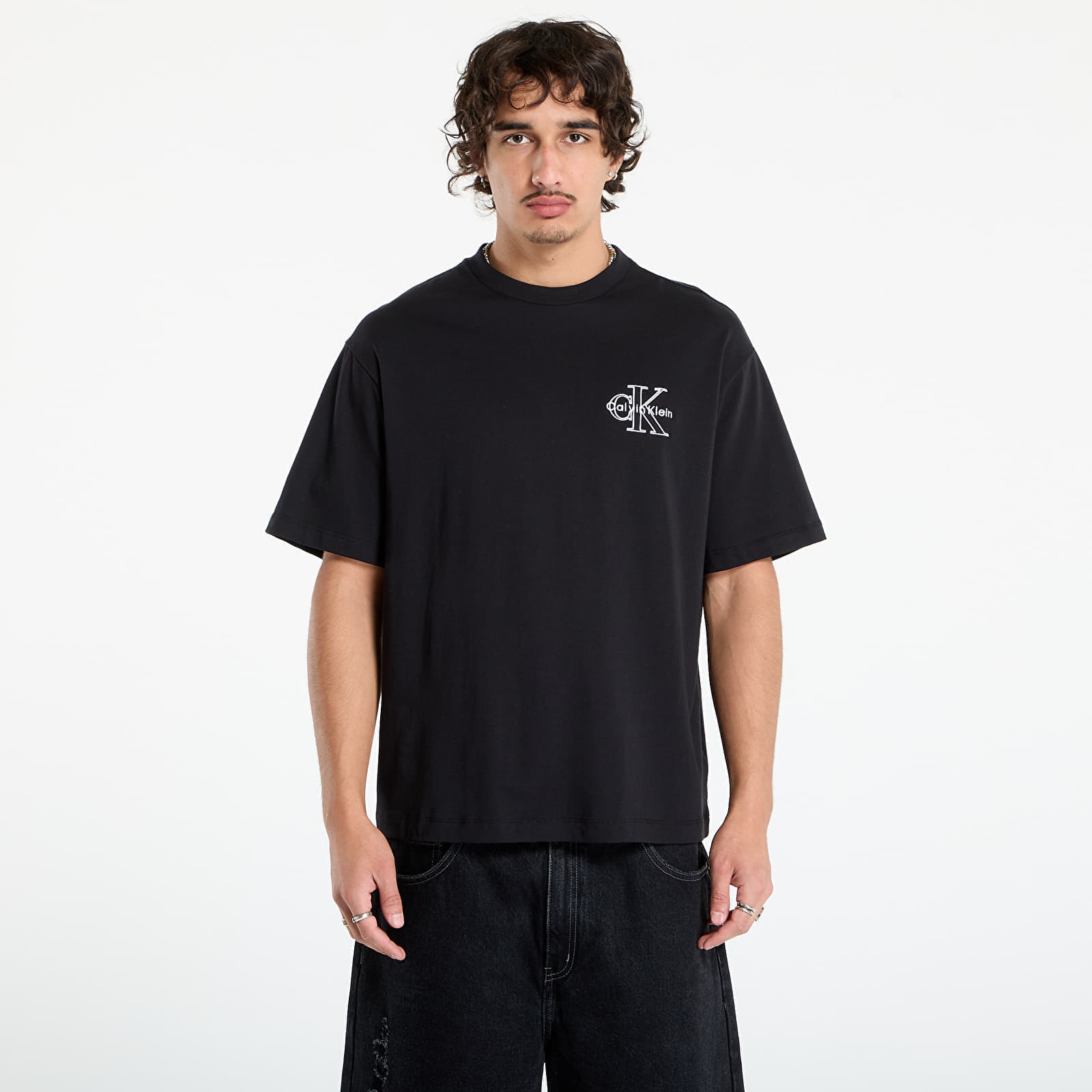 Tricou Calvin Klein Jeans Ss 30S Micro Monolog Graphic Tee Black M