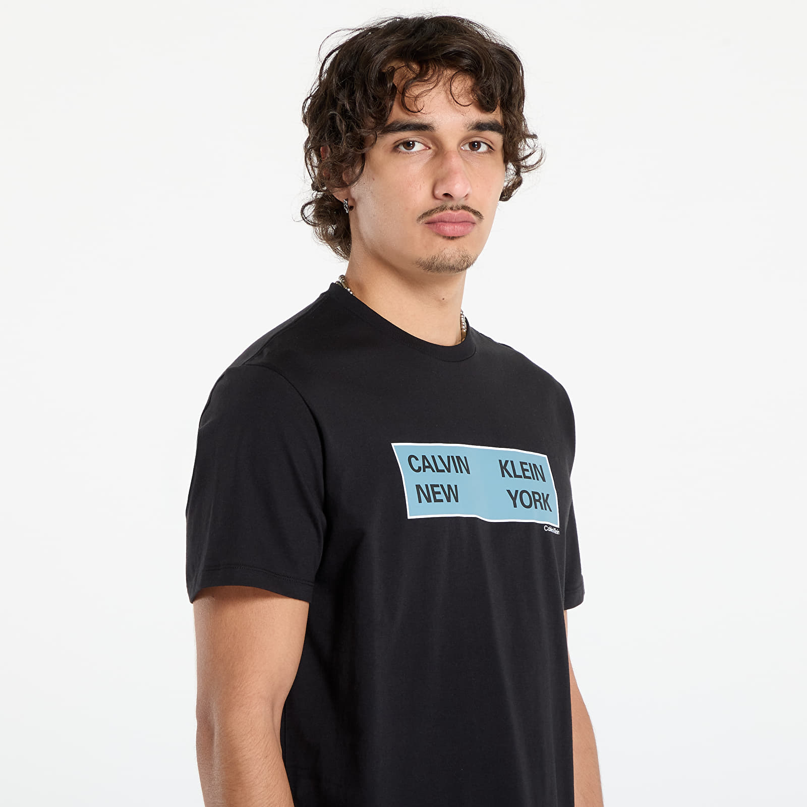 Muške majice kratkih rukava Calvin Klein Jeans SS CK NY Box Graphic Tee Black