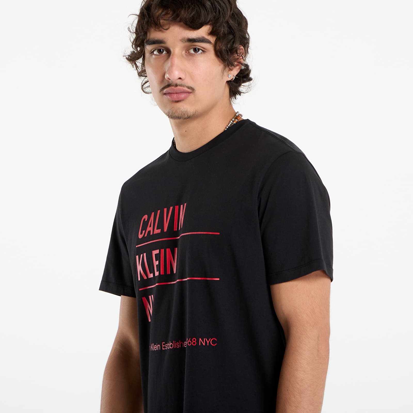 Muške majice kratkih rukava Calvin Klein Jeans SS Graphic Tee Black