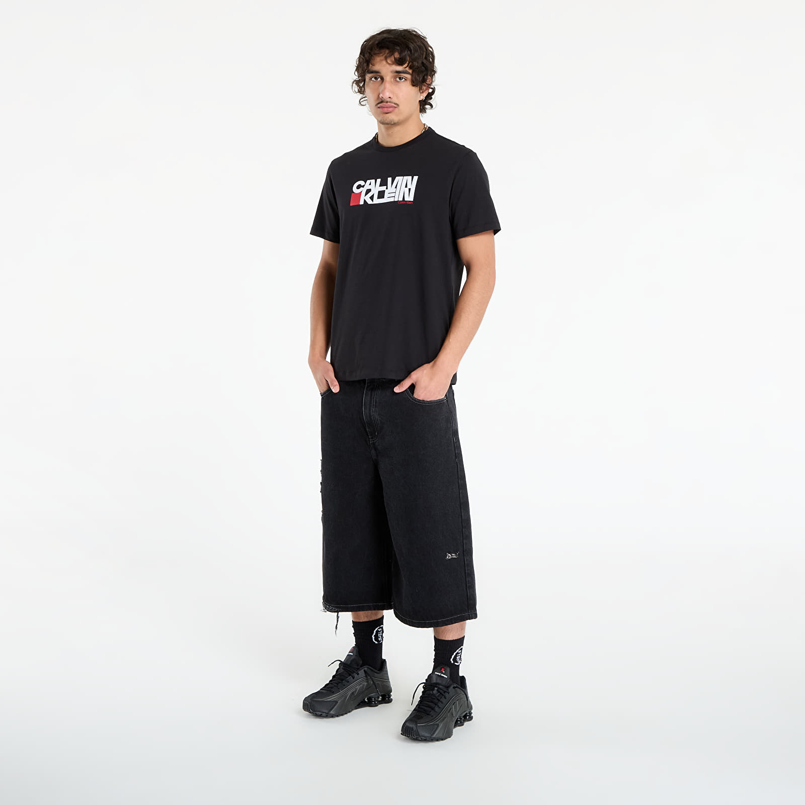 Muške majice kratkih rukava Calvin Klein Jeans SS Redbox Graphic Tee Black