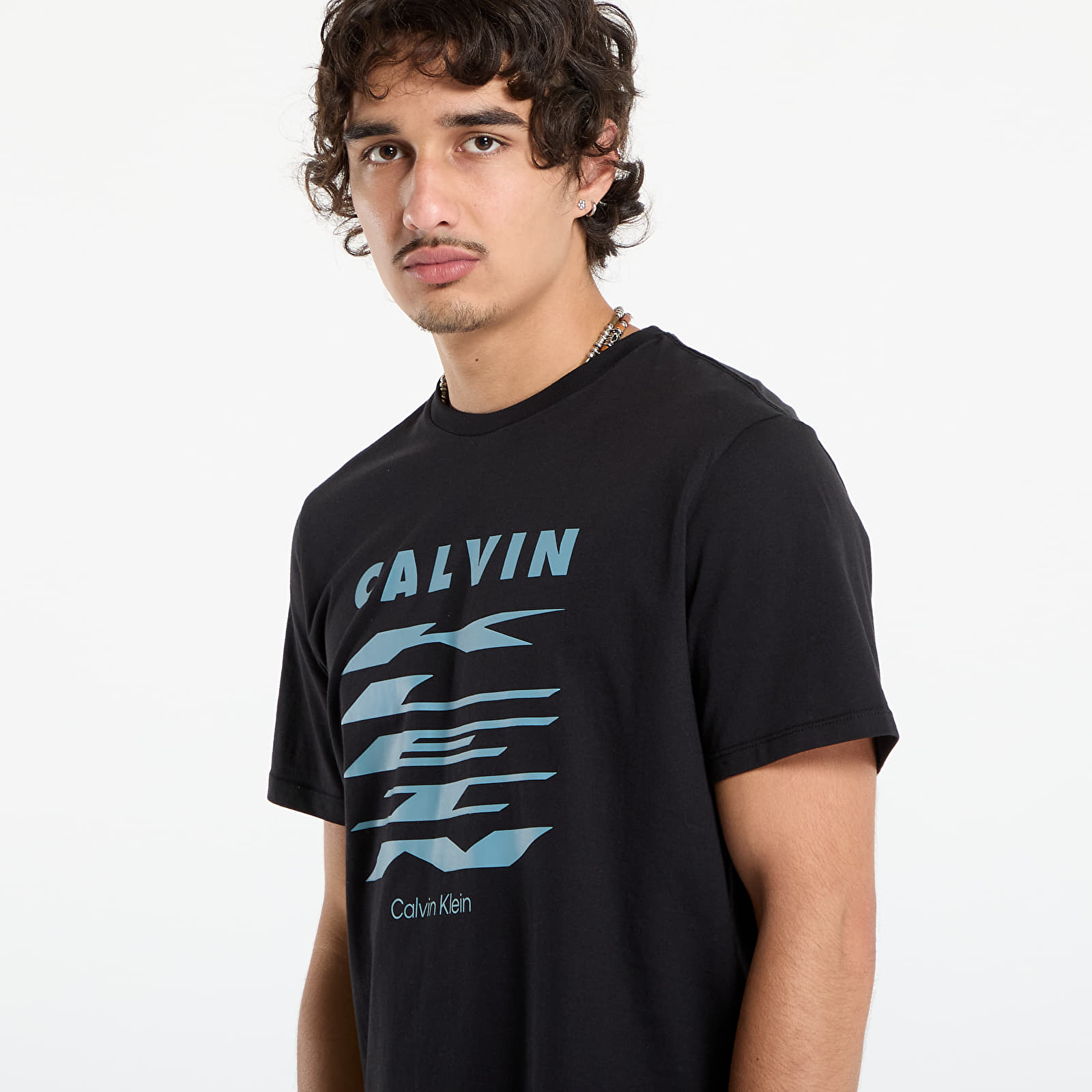 Muške majice kratkih rukava Calvin Klein Jeans SS Graphic Tee Black