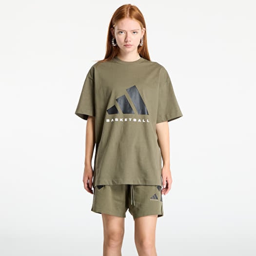 T-shirt adidas Basketball T-Shirt UNISEX Olive Strata