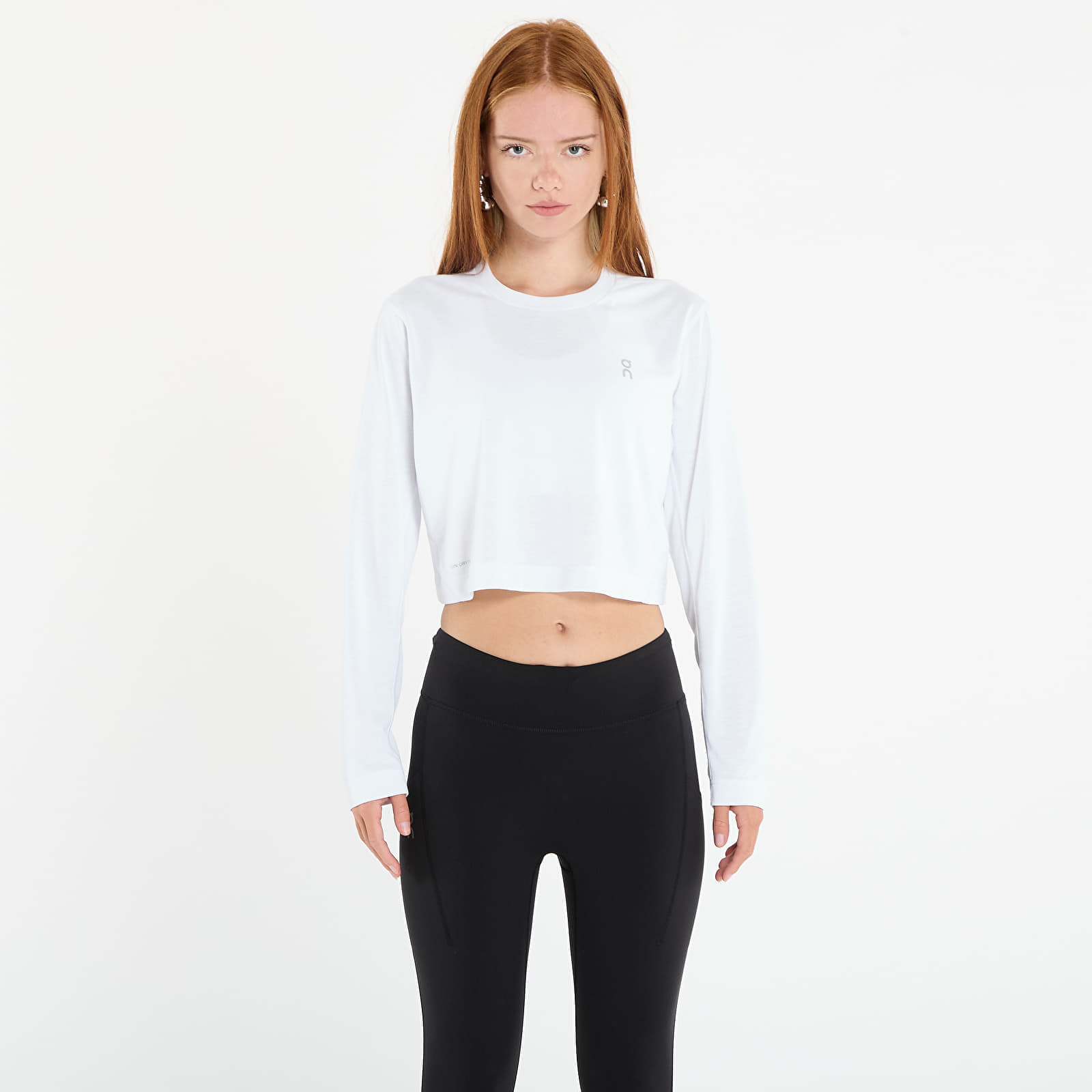 Tricou On Train Long-T Crop Graphic White M