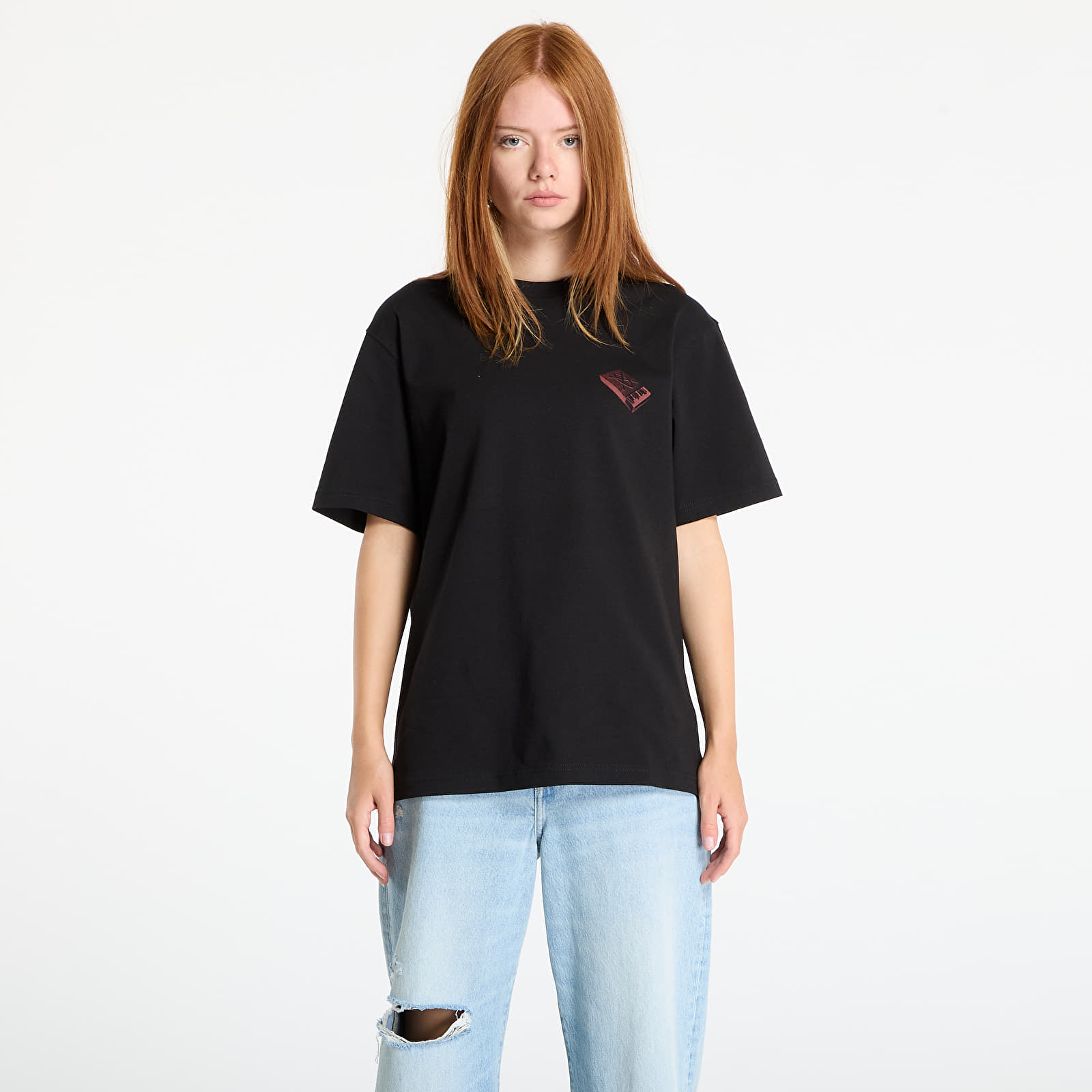 Жіночі футболки Daily Paper Guide To Light Ss T-Shirt Black