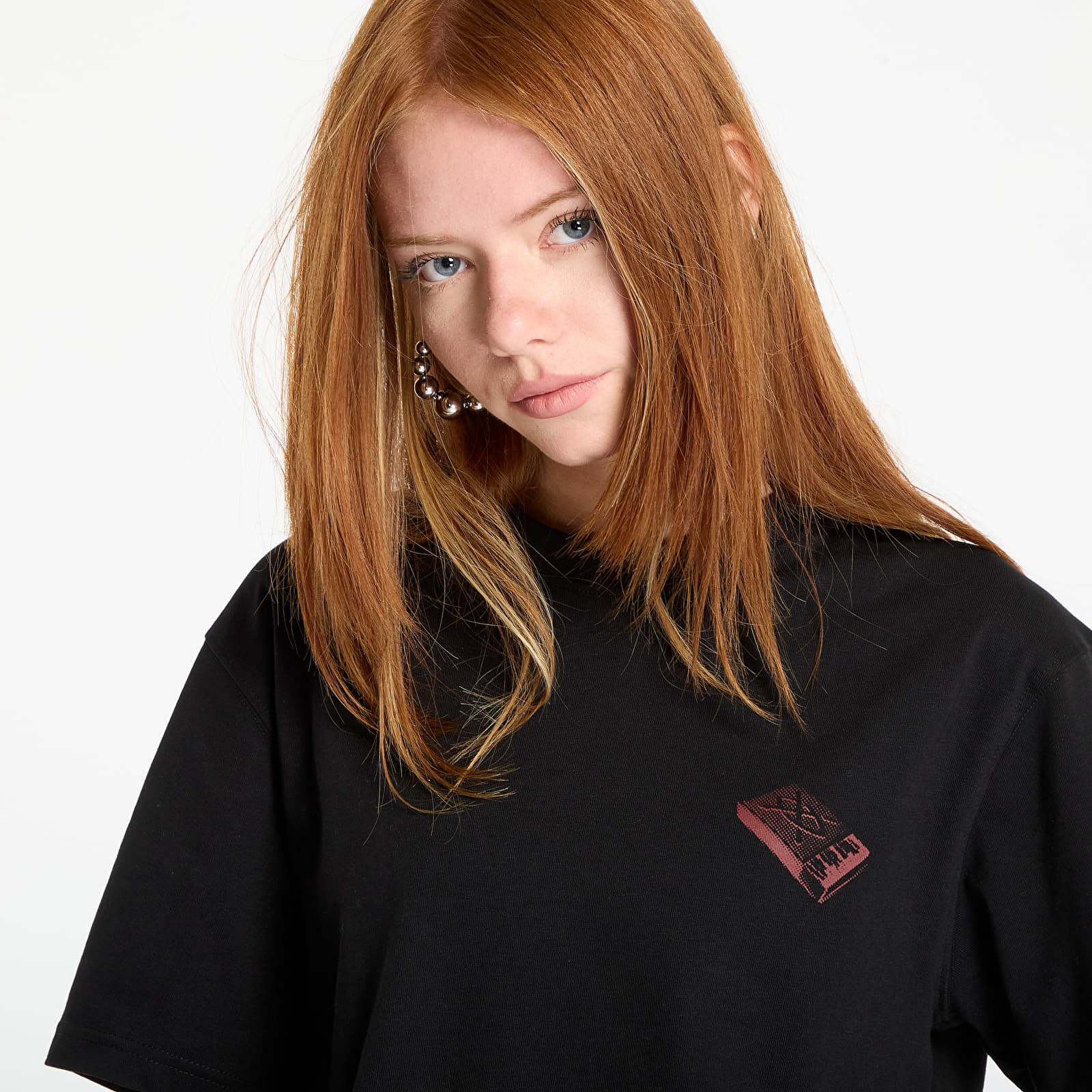 Жіночі футболки Daily Paper Guide To Light Ss T-Shirt Black