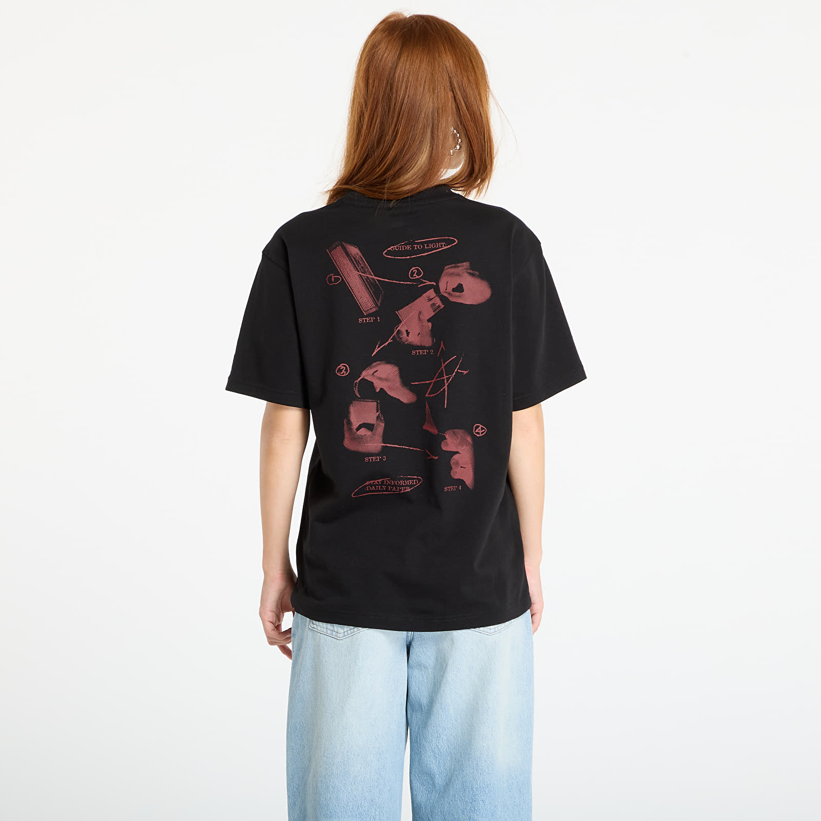 Жіночі футболки Daily Paper Guide To Light Ss T-Shirt Black