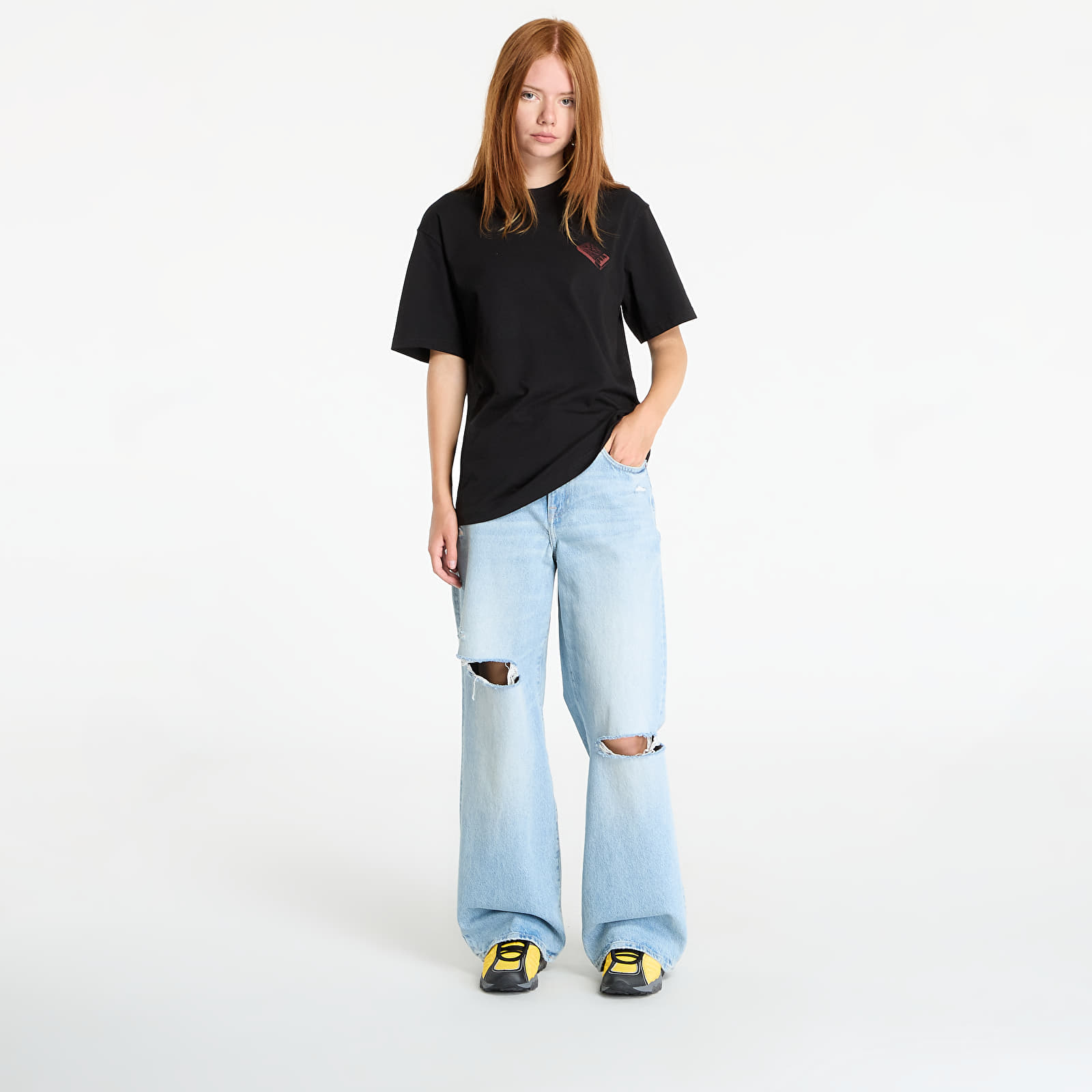 Жіночі футболки Daily Paper Guide To Light Ss T-Shirt Black