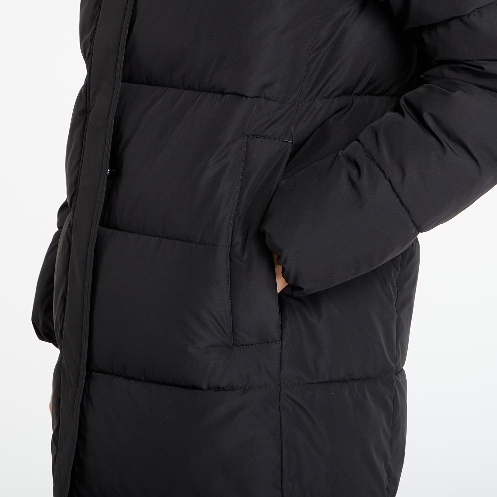 Donsjassen voor dames Calvin Klein Jeans Monologo Non-Down Jacket Black