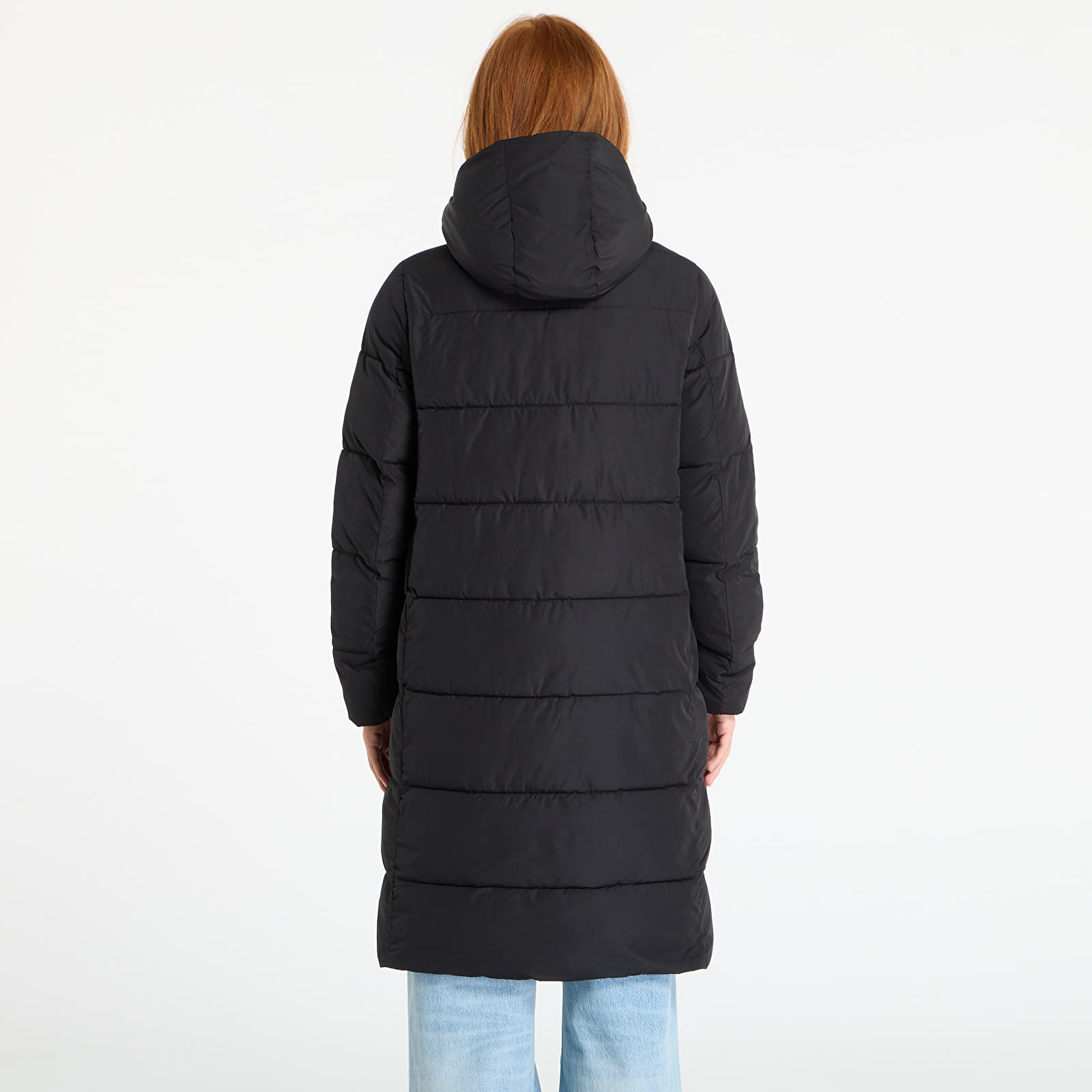 Donsjassen voor dames Calvin Klein Jeans Monologo Non-Down Jacket Black