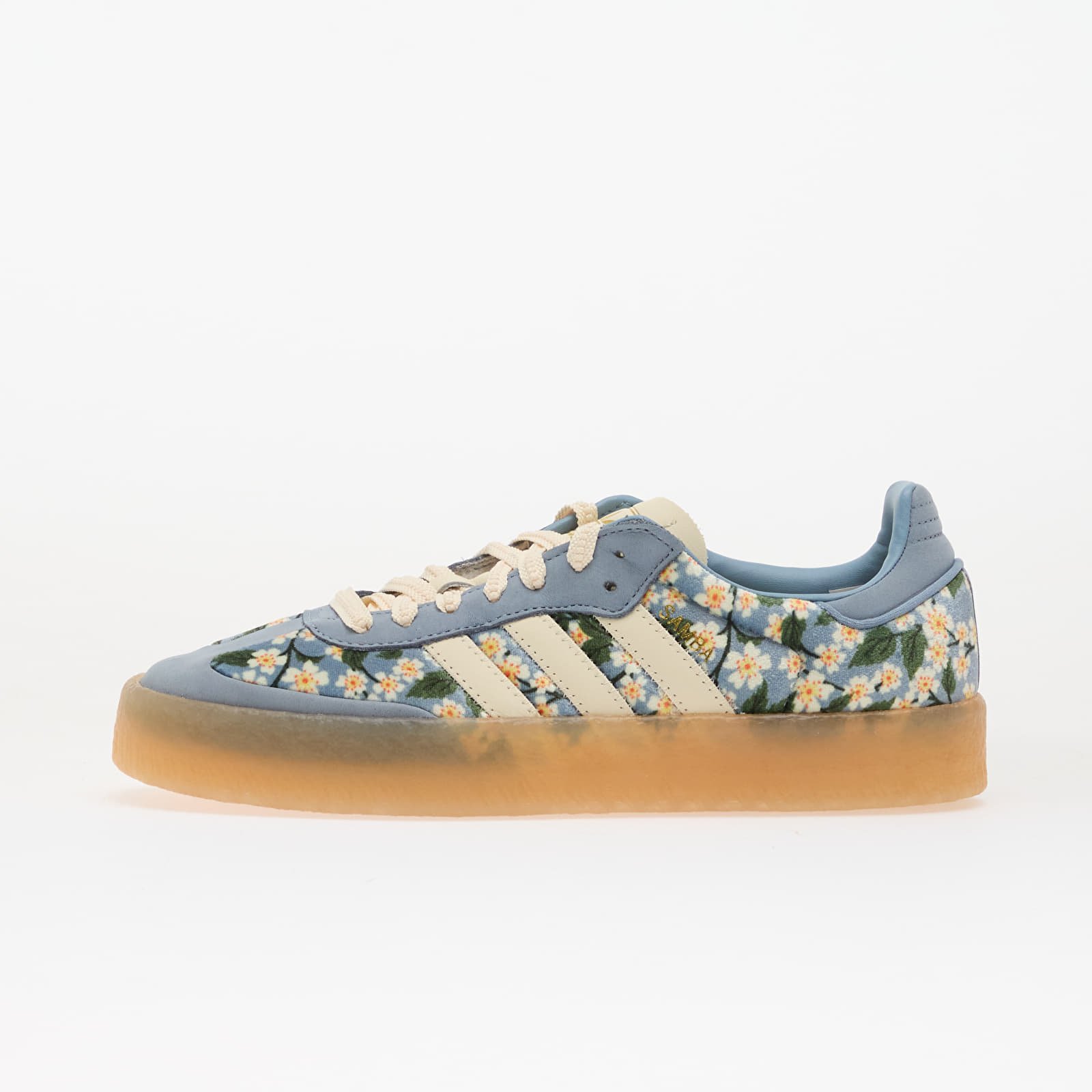 SievieŔu kedas un apavi adidas Sambae W Crew White/ Tactile Blue/ Gold Metallic