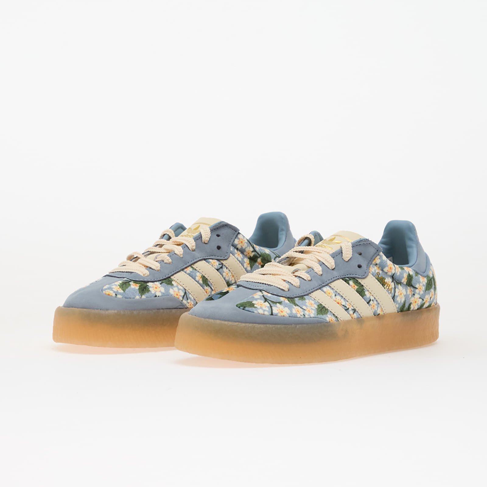 SievieŔu kedas un apavi adidas Sambae W Crew White/ Tactile Blue/ Gold Metallic