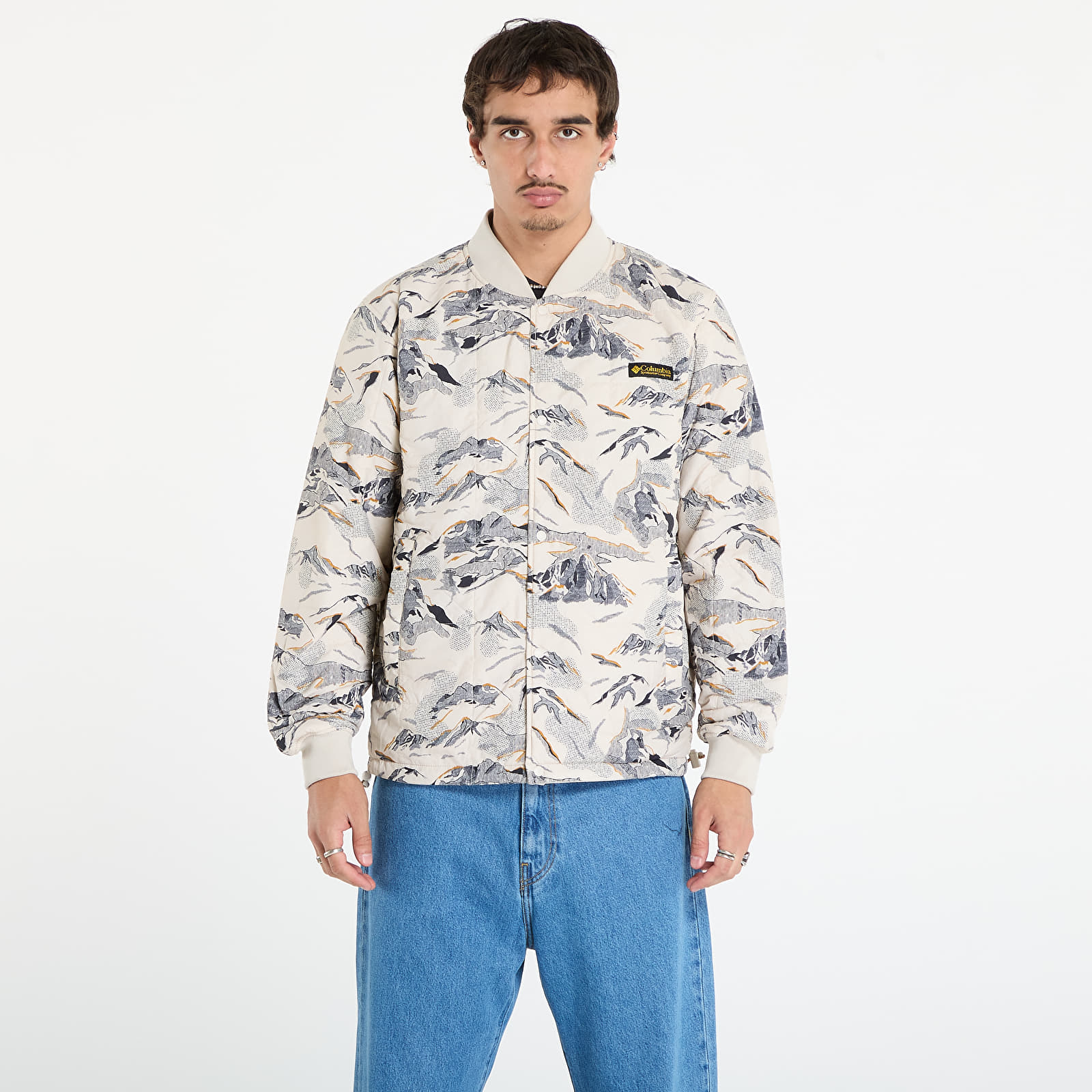 Men's jackets Columbia High Cascades™ Interchange Reversible Bomber Jacket Dark Stone Skylines