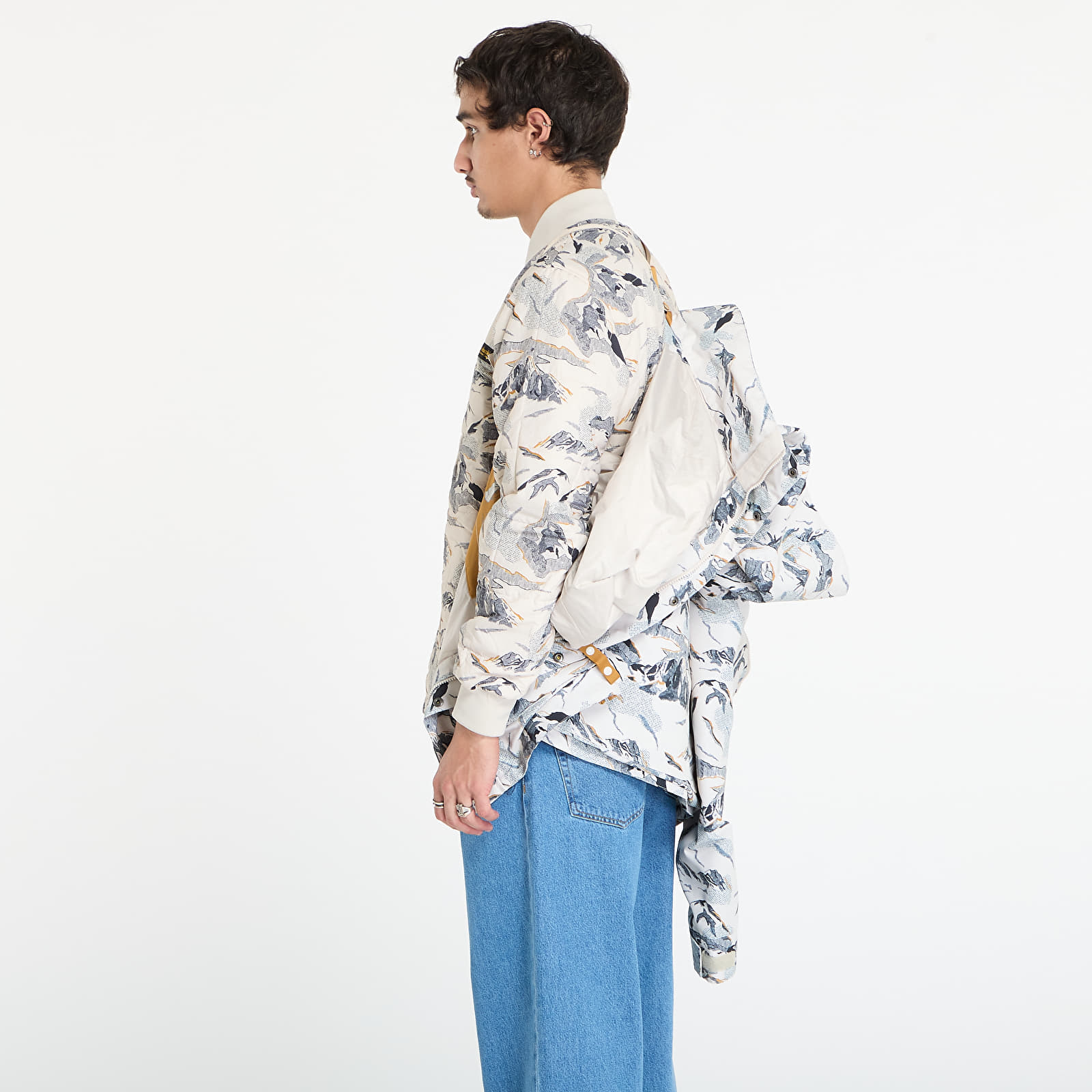 Men's jackets Columbia High Cascades™ Interchange Reversible Bomber Jacket Dark Stone Skylines